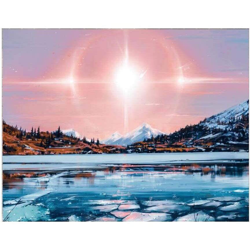 Sunrise Backdrop Tapestry Landscape Bedroom Decorative Wall Tapestry Room Bedside Tapestry Painting Wall Art, 43x59 inch