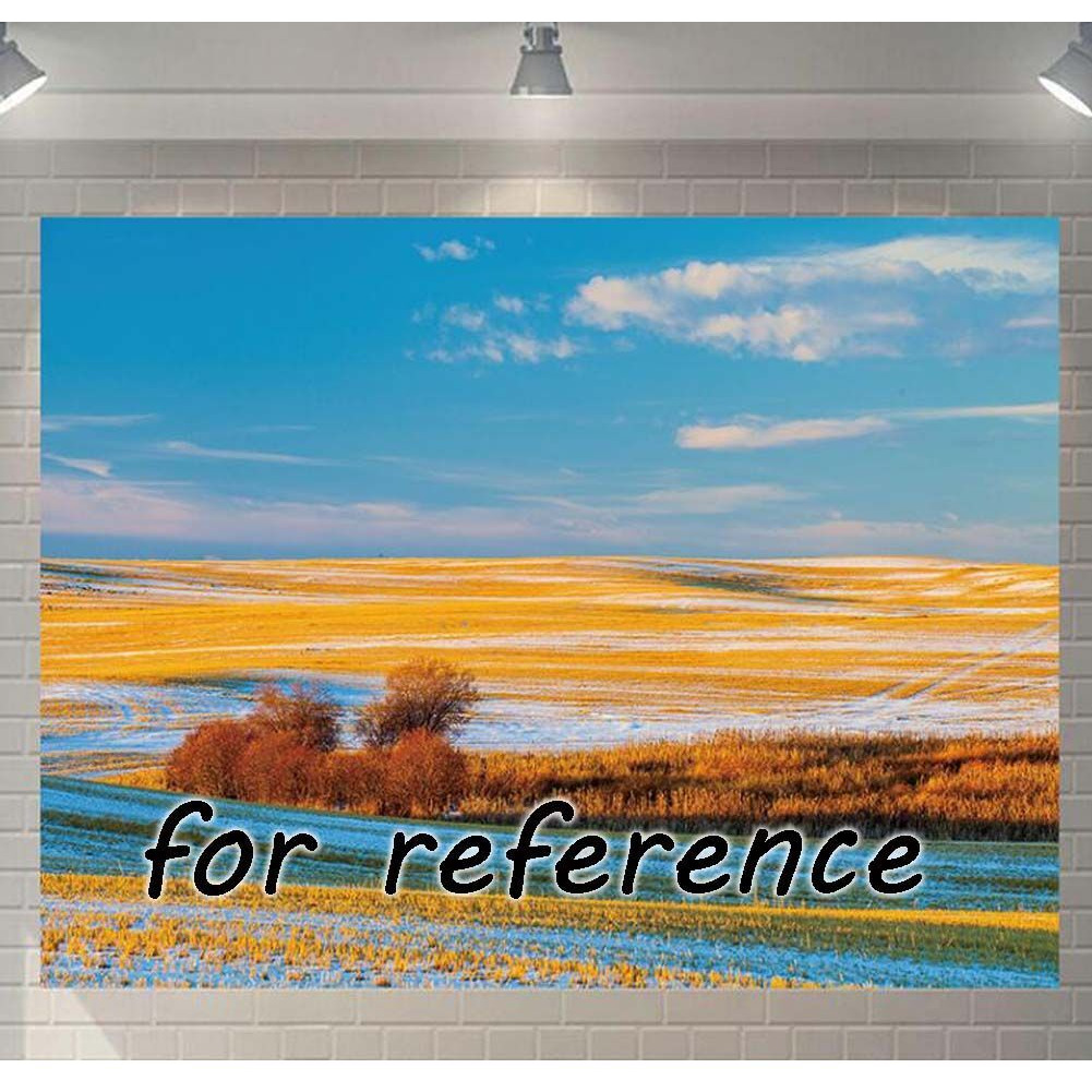 Grassland Backdrop Tapestry Landscape Bedroom Decorative Wall Tapestry Room Bedside Tapestry Painting Wall Art, 43x59 inch