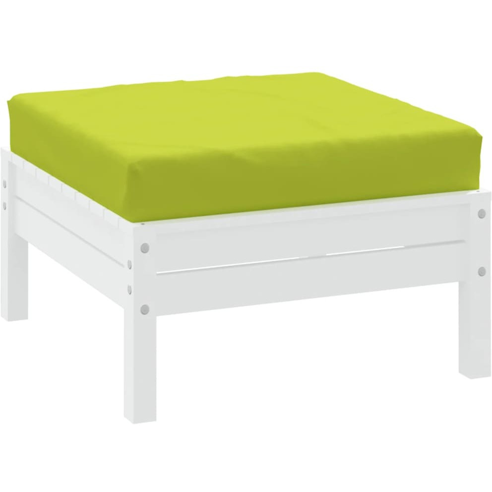 vidaXL Pallet Ottoman Cushion Bright Green Fabric