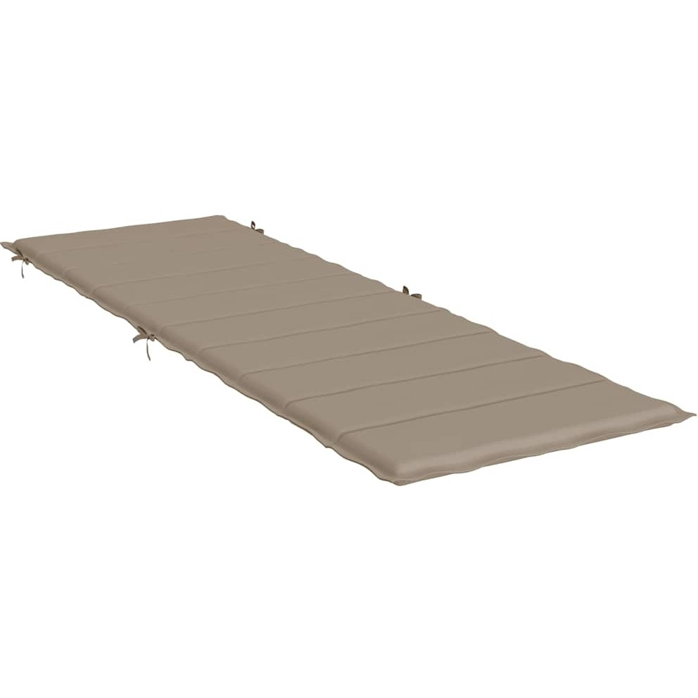 vidaXL Sun Lounger Cushion Taupe 73.2&quotx22.8&quotx1.2"