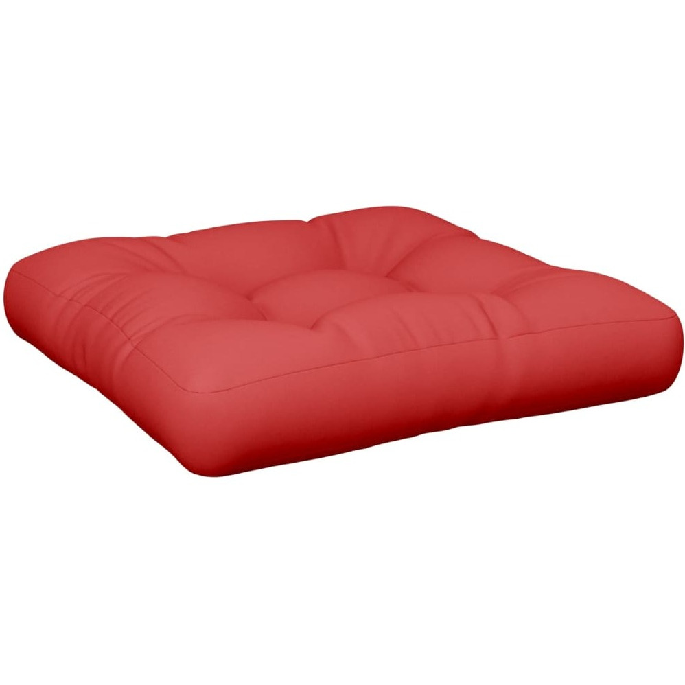 vidaXL Pallet Cushion Red 19.7x19.7x4.7 Fabric
