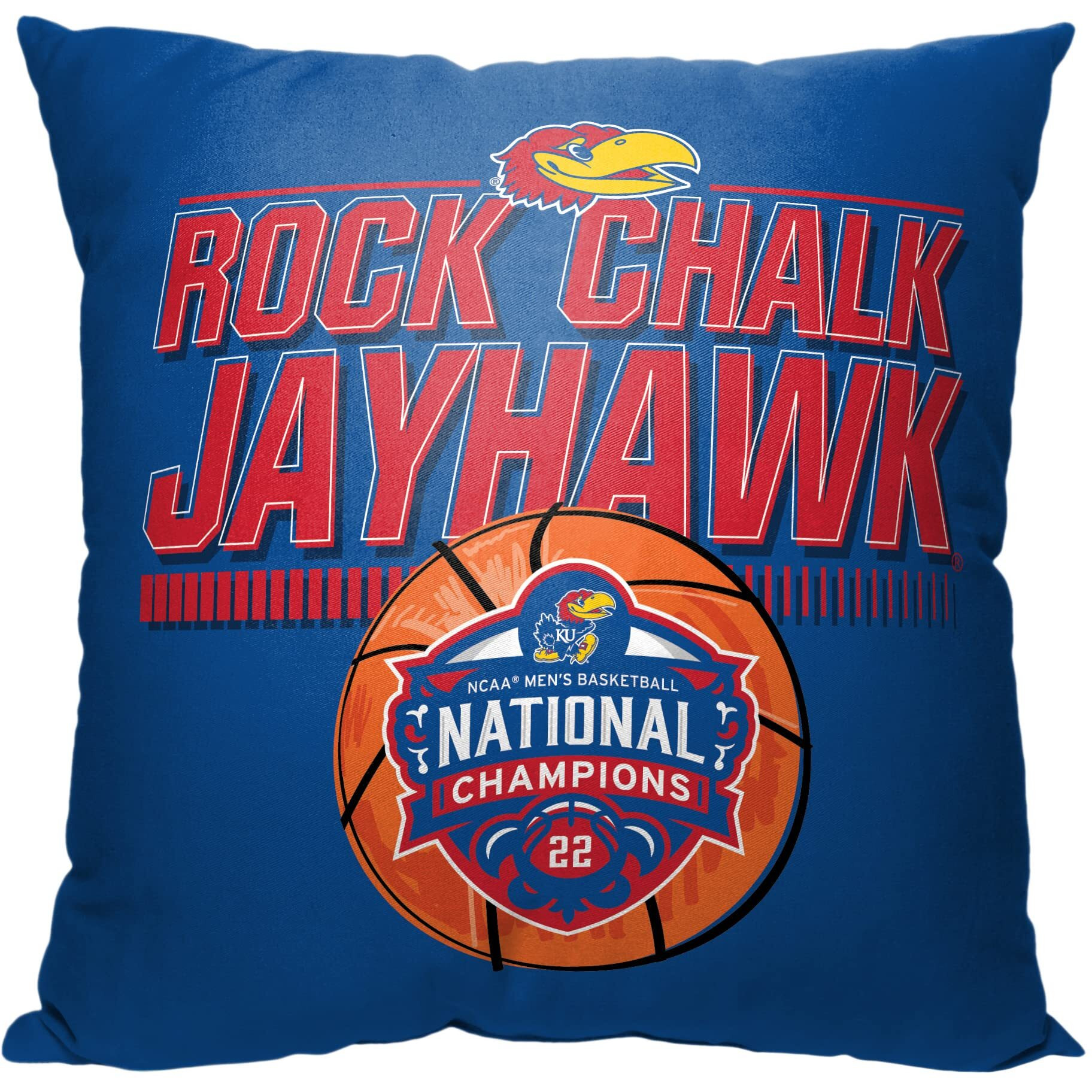 Kansas Jayhawks 2022 NcAA National Basketball champions Pillow(D0102H94J4V)