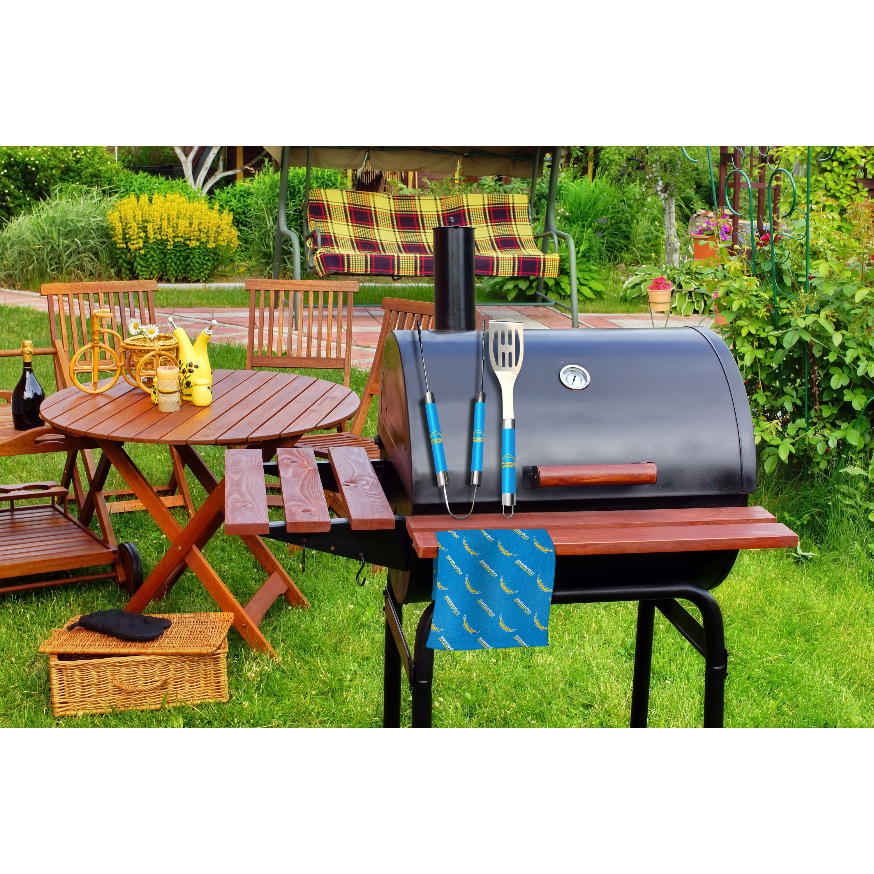 LA chargers BBQ grill Utensil Set(D0102H94TNW)