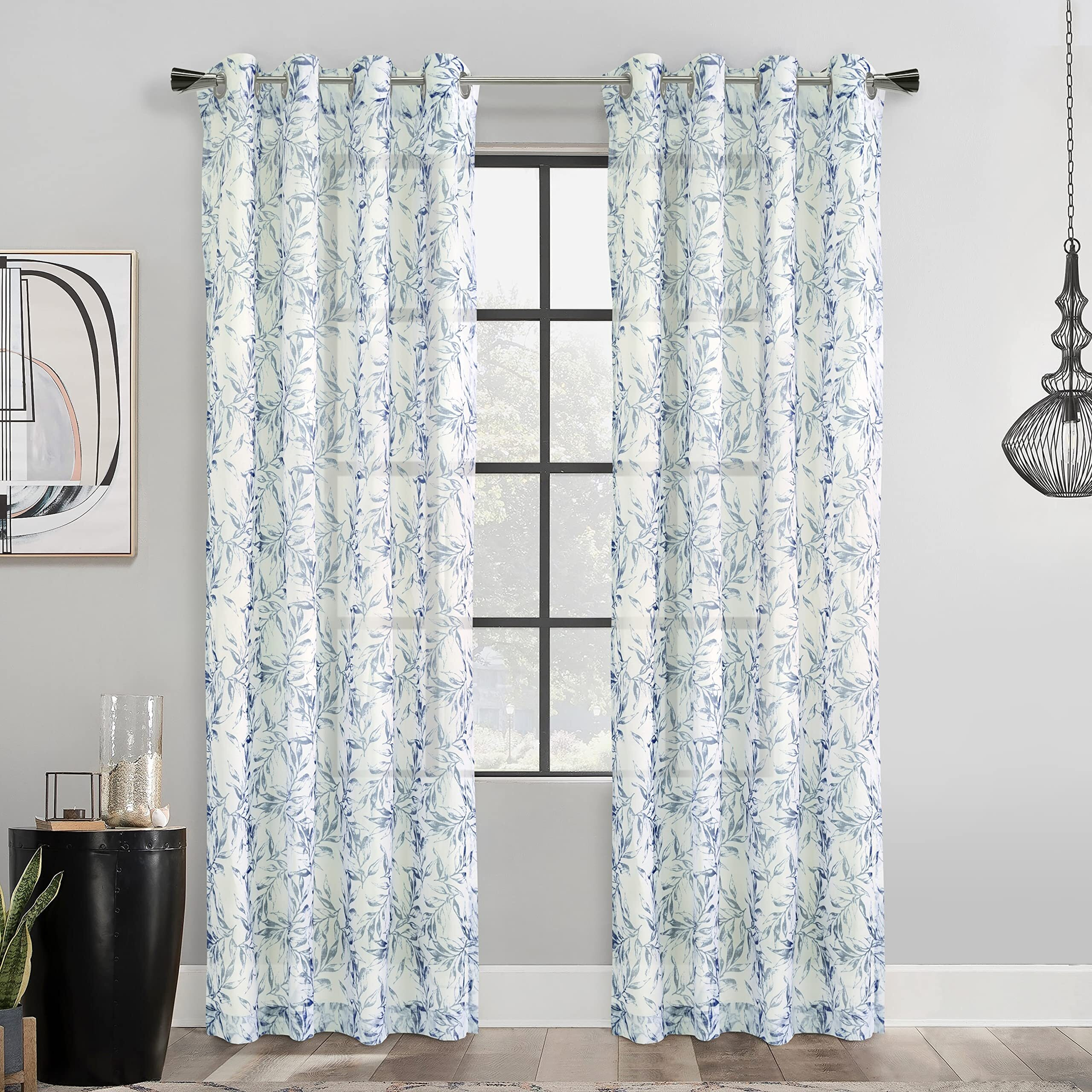 Jenny Grommet Curtain Panel Window Dressing 52 x 95 in Indigo