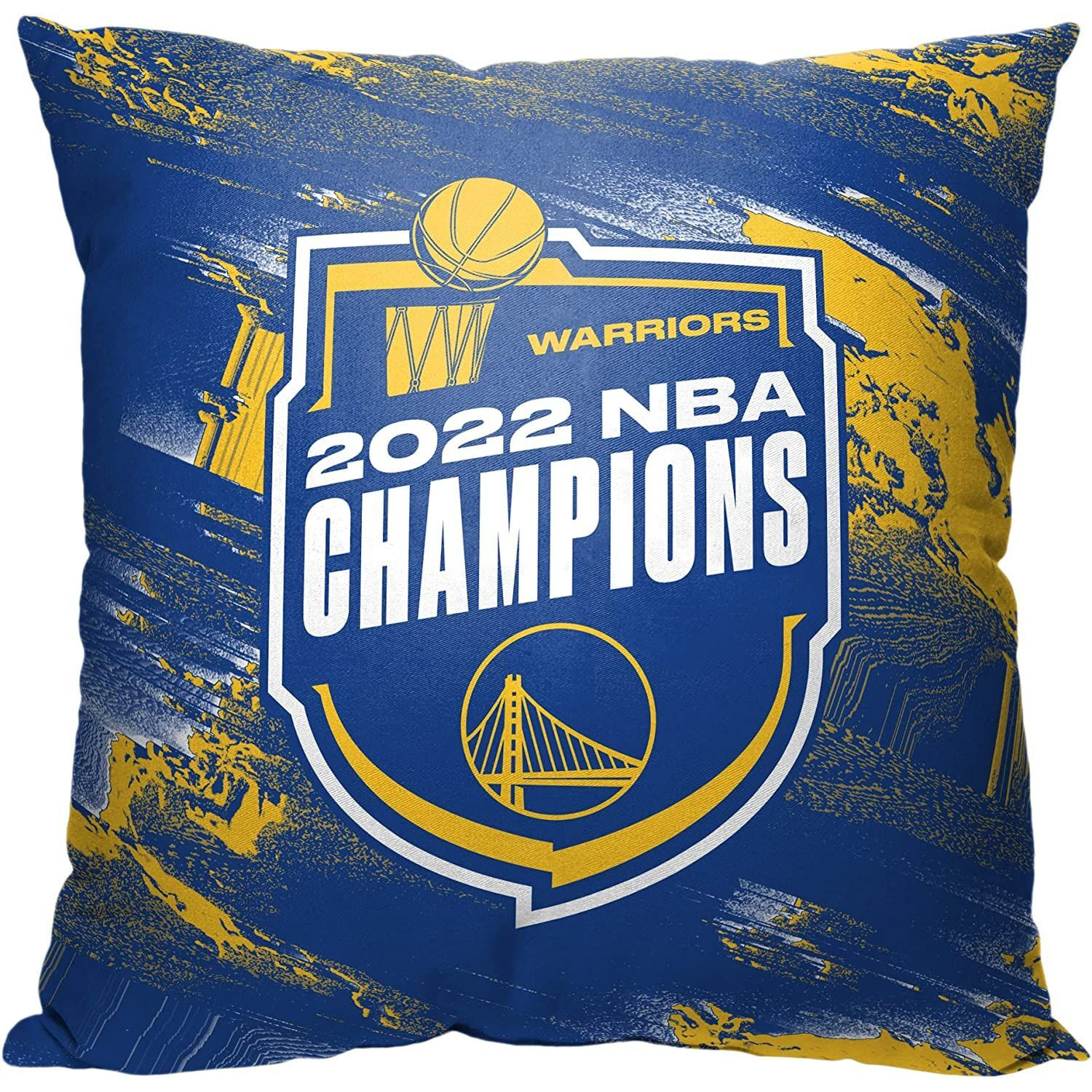 Warriors 2022 NBA champions Pillow 18 x 18 Badge(D0102H94Dcg)