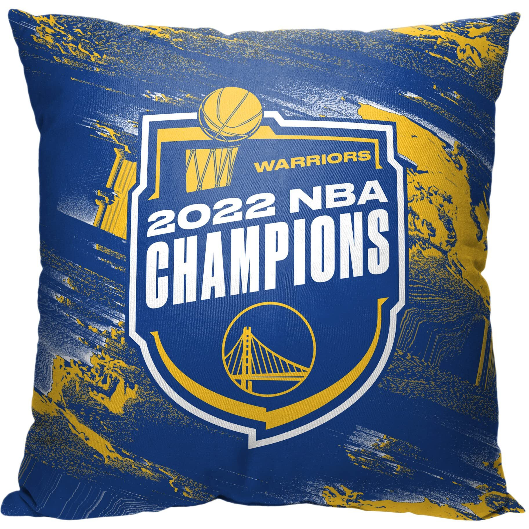 Warriors 2022 NBA champions Pillow 18 x 18 Badge(D0102H94Dcg)