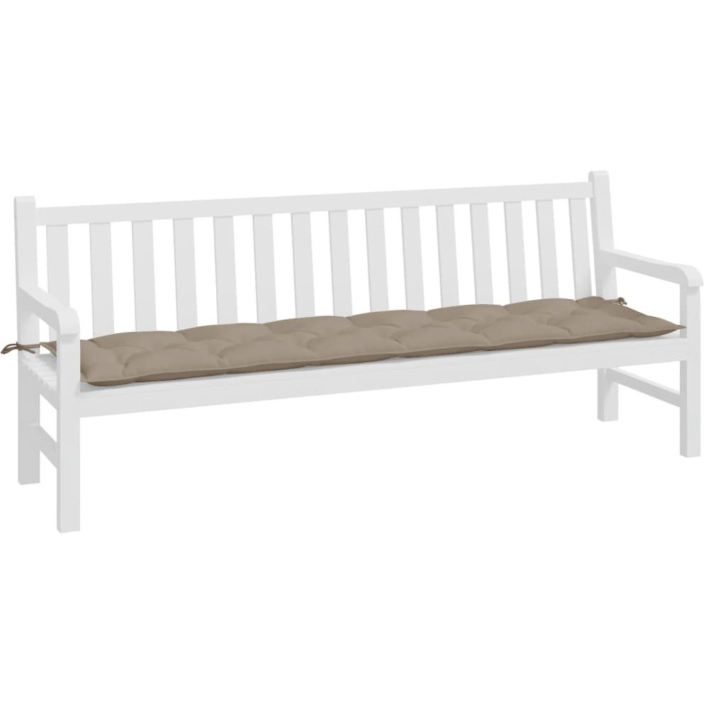 vidaXL Garden Bench Cushion Taupe 78.7&quotx19.7&quotx2.8" Fabric