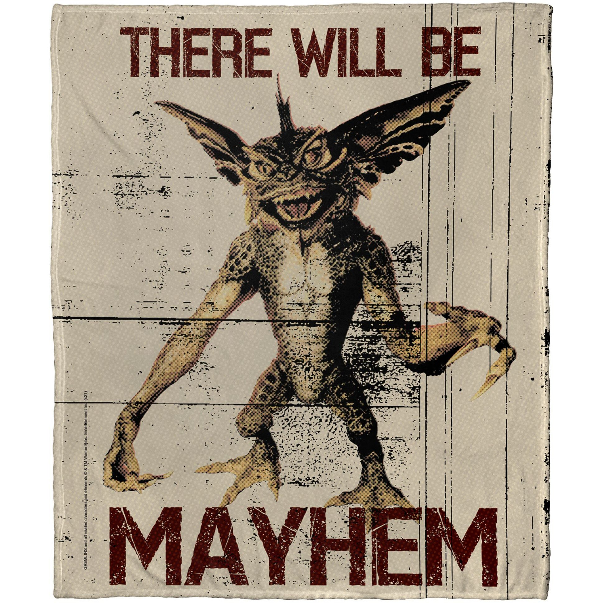 Gremlins, Mayhem Time Aggretsuko Comics Silk Touch Throw Blanket, 50" x 60"(D0102HARYCV.)
