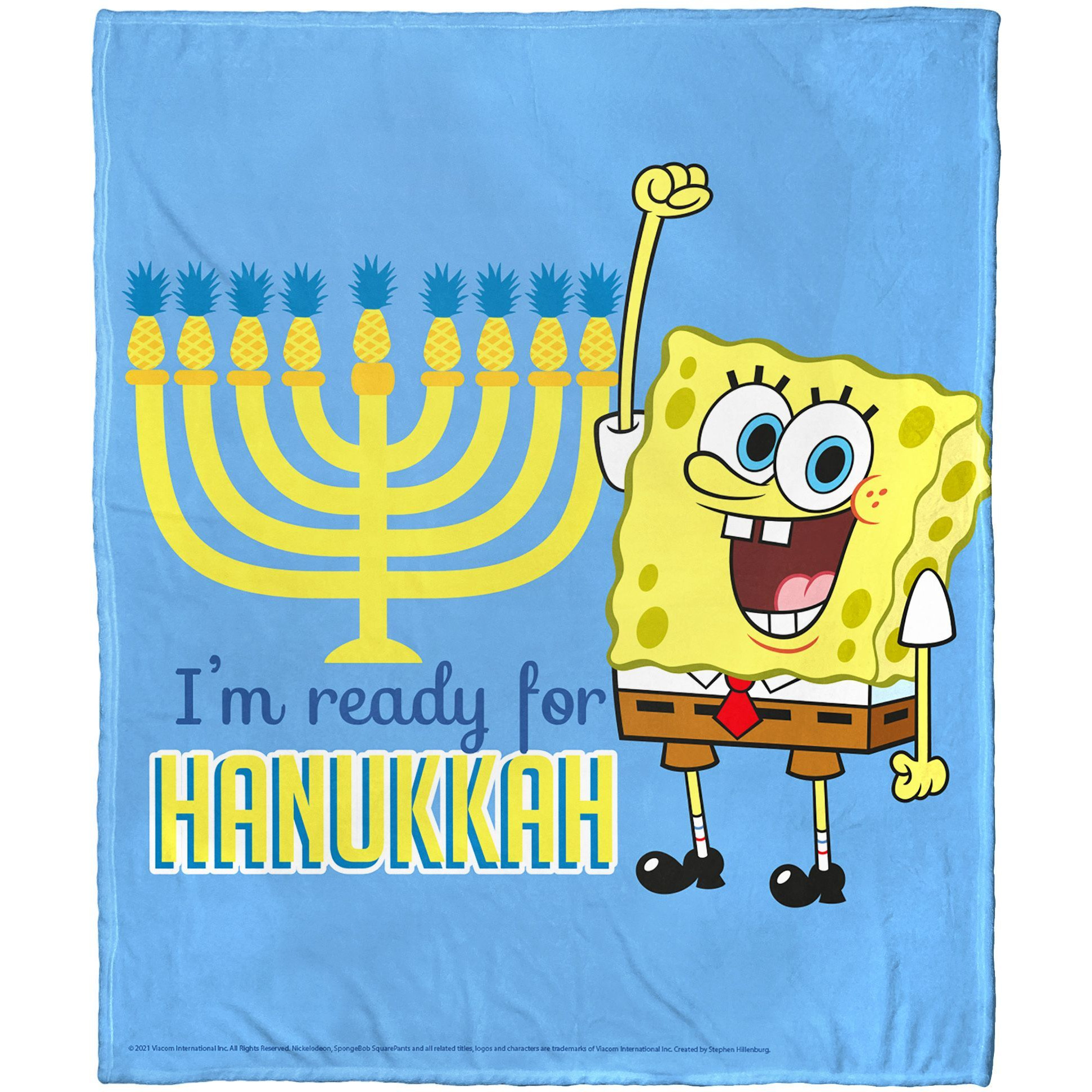 SpongeBob Im Ready for Hanukkah Aggretsuko comics Silk Touch Throw Blanket 50 x 60(D0102HAR6SY)