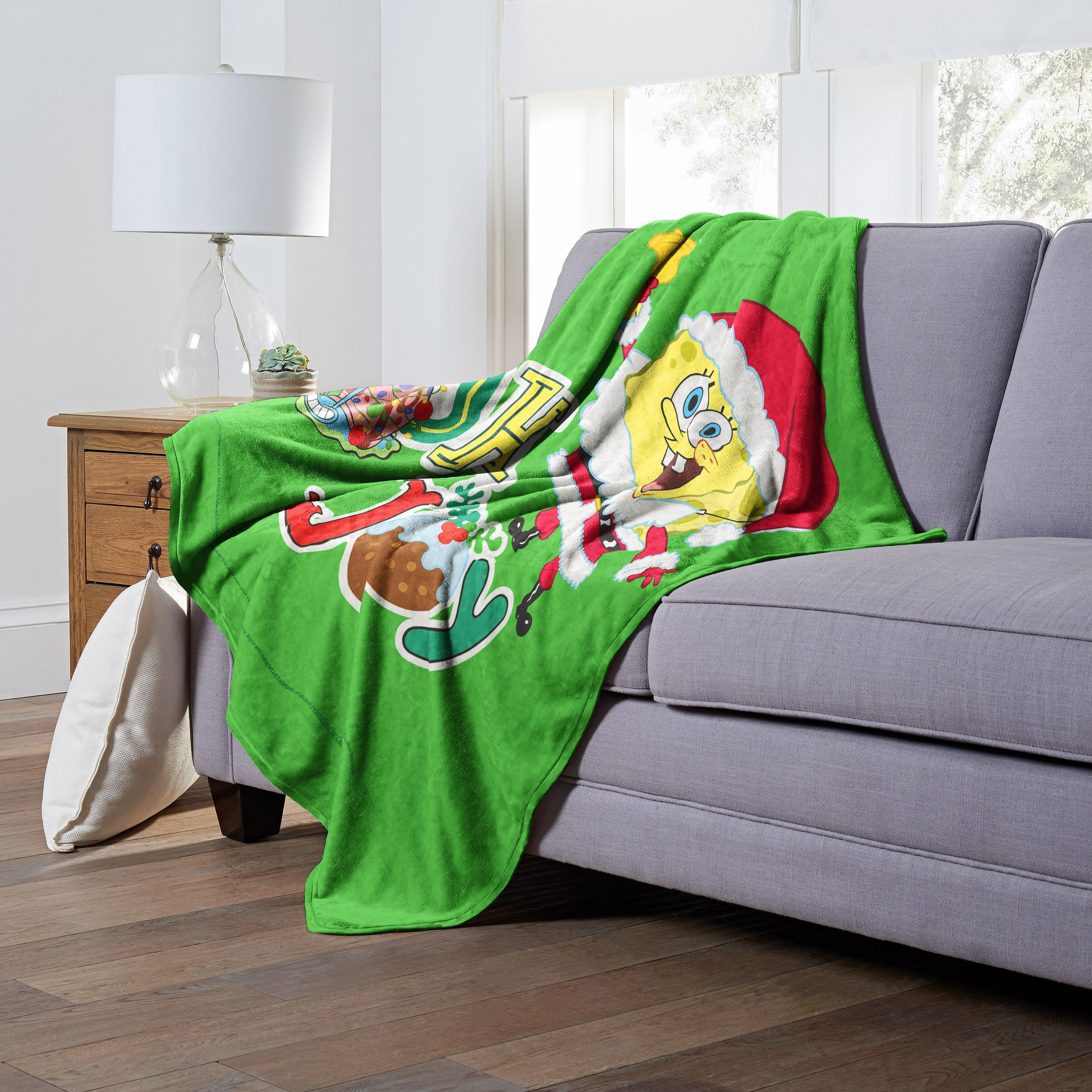 SpongeBob, Oh Joyful Holiday Aggretsuko Comics Silk Touch Throw Blanket, 50" x 60"(D0102HAR69A.)