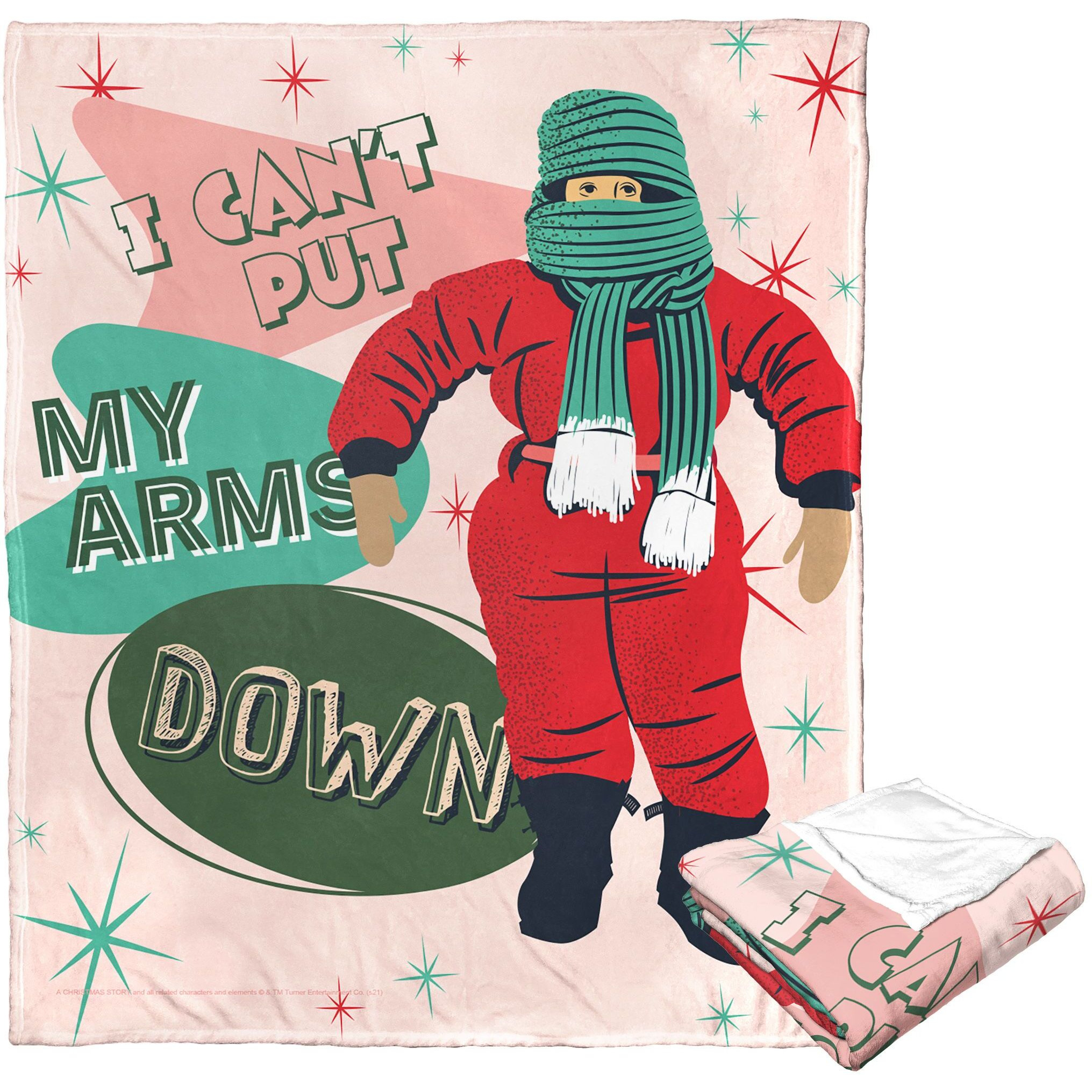 A Christmas Story, Can't Put my Arms Down Aggretsuko Comics Silk Touch Throw Blanket, 50" x 60"(D0102HARMXY.)