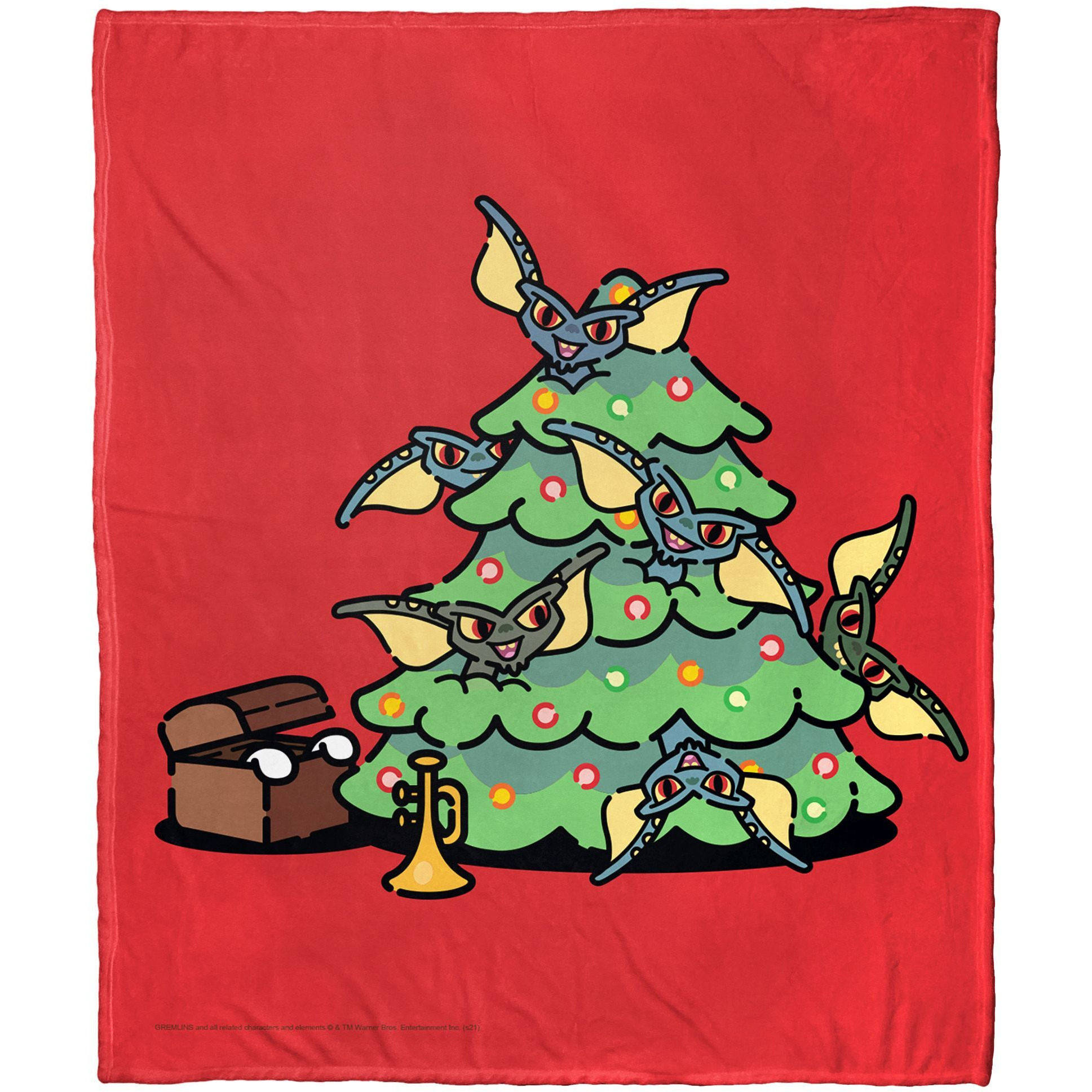 Gremlins, Christmas Chaos Aggretsuko Comics Silk Touch Throw Blanket, 50" x 60"(D0102HARYV7.)