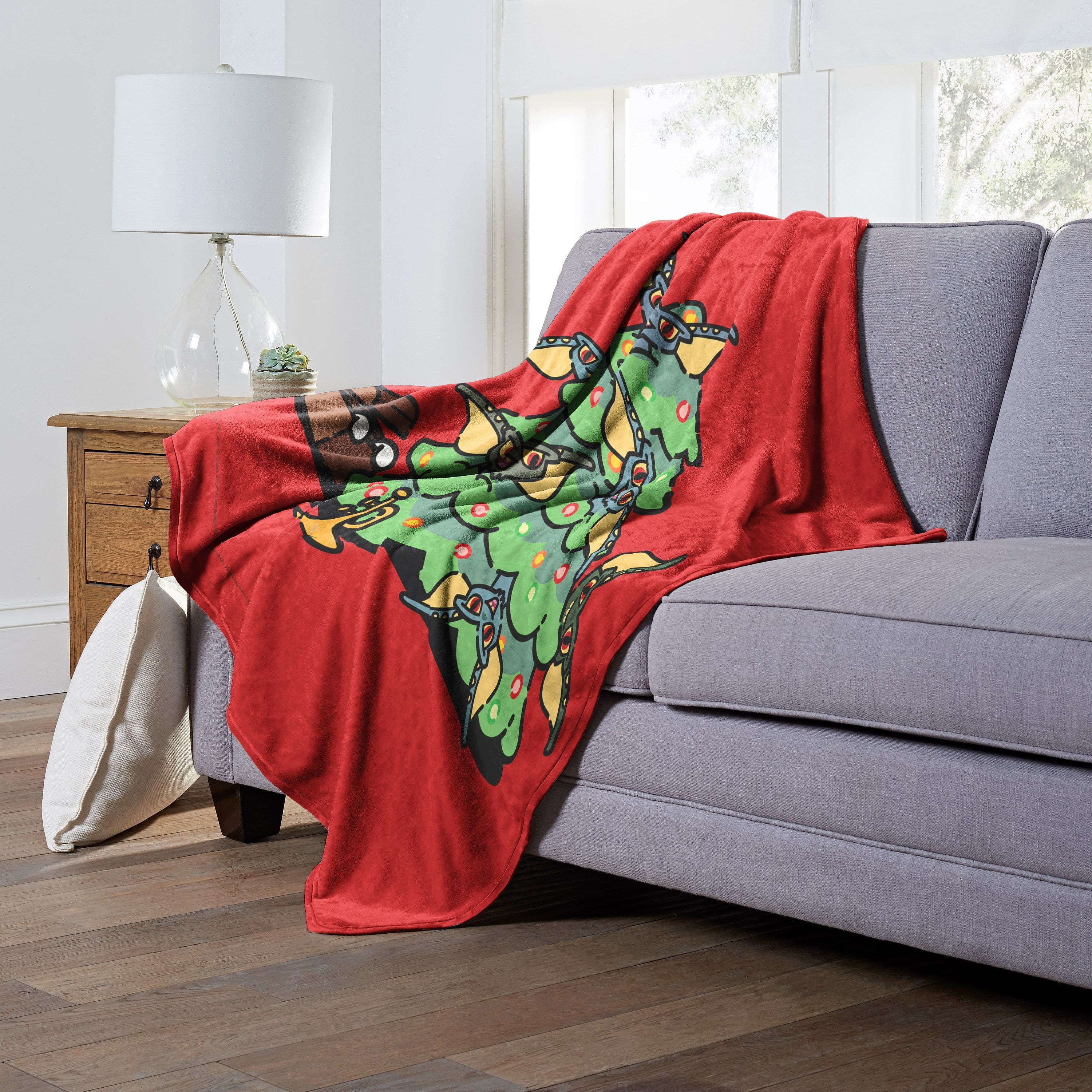 Gremlins, Christmas Chaos Aggretsuko Comics Silk Touch Throw Blanket, 50" x 60"(D0102HARYV7.)