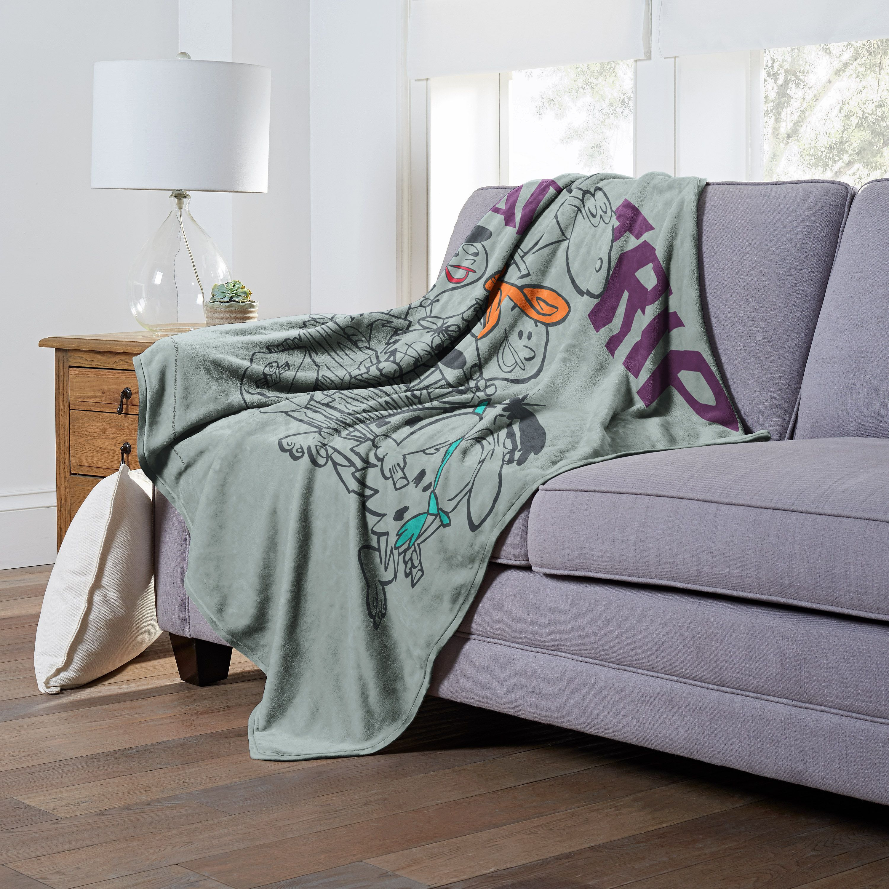 WB  FLINSTONES, ROAD TRIP, Silk Touch Throw Blanket, 50x60(D0102H212J7)
