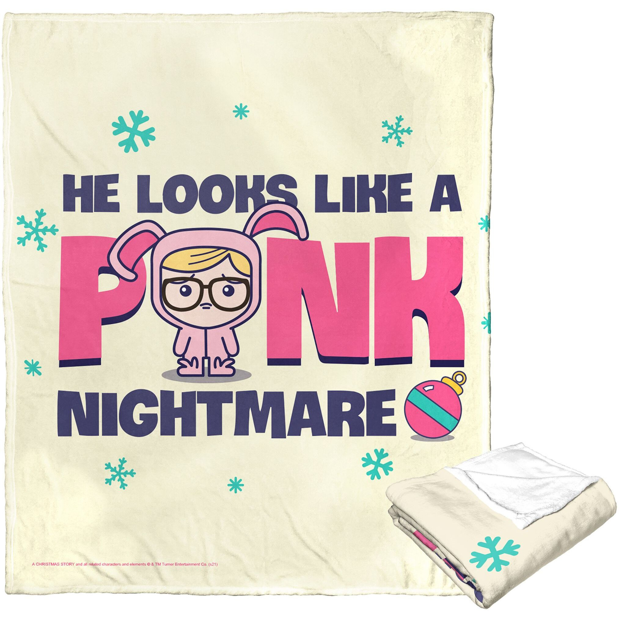 A Christmas Story, Pink Nightmare Aggretsuko Comics Silk Touch Throw Blanket, 50" x 60"(D0102HARM7A.)