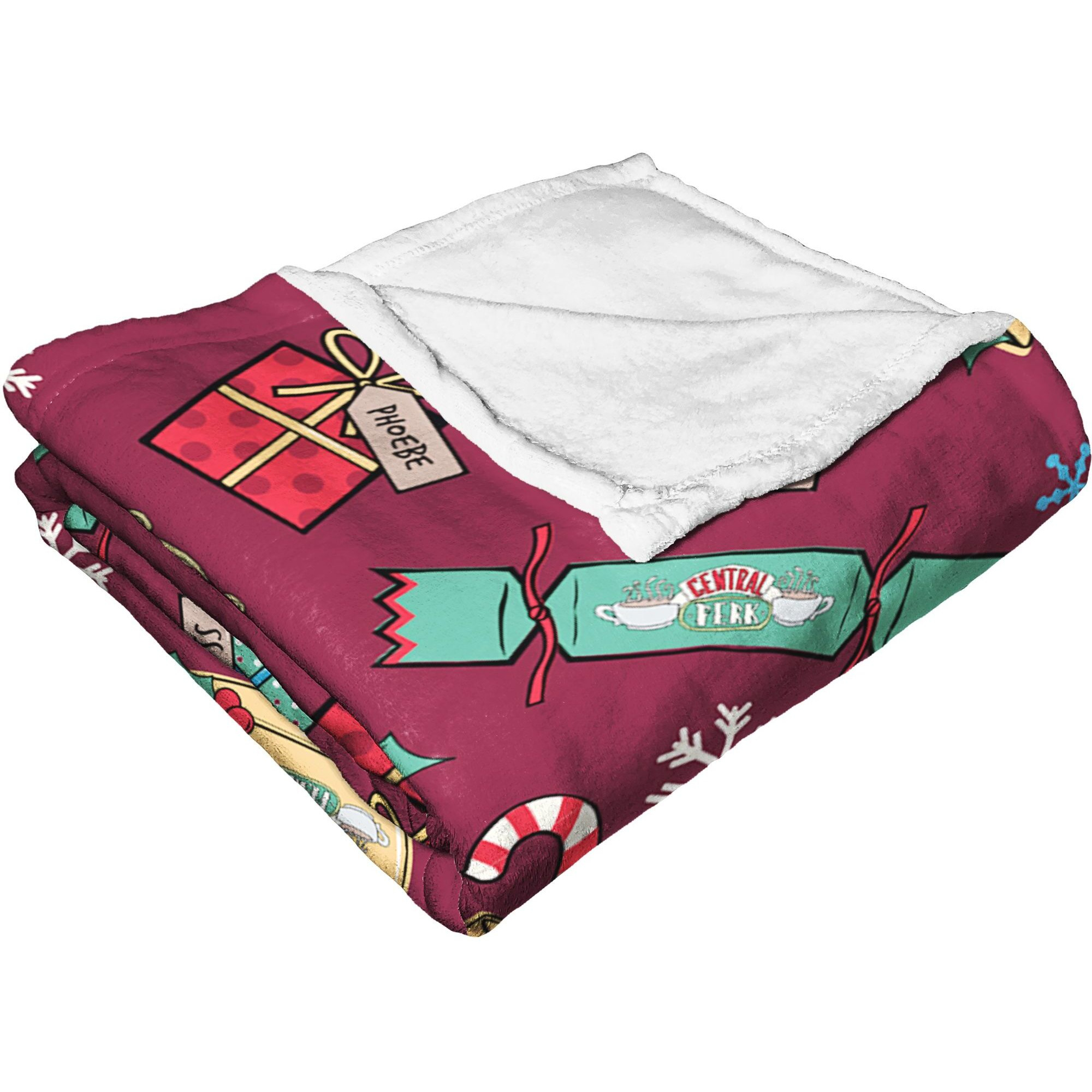 WB  Friends, christmas Pattern, Silk Touch Throw Blanket, 50x60(D0102H2121U)