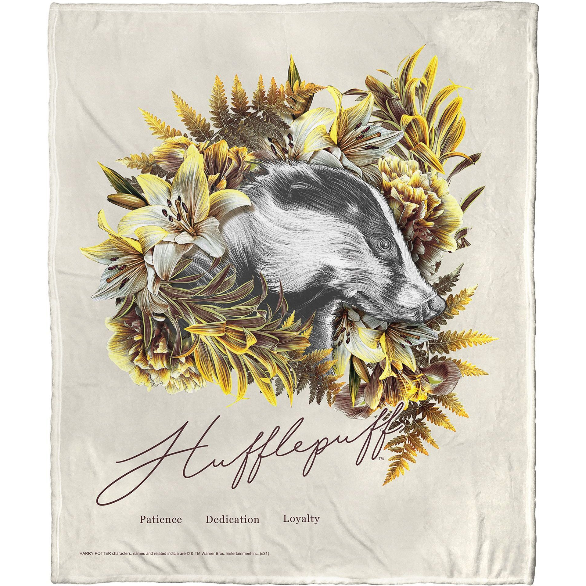 Harry Potter Hufflepuff Aggretsuko comics Silk Touch Throw Blanket 50 x 60(D0102HARY1W)