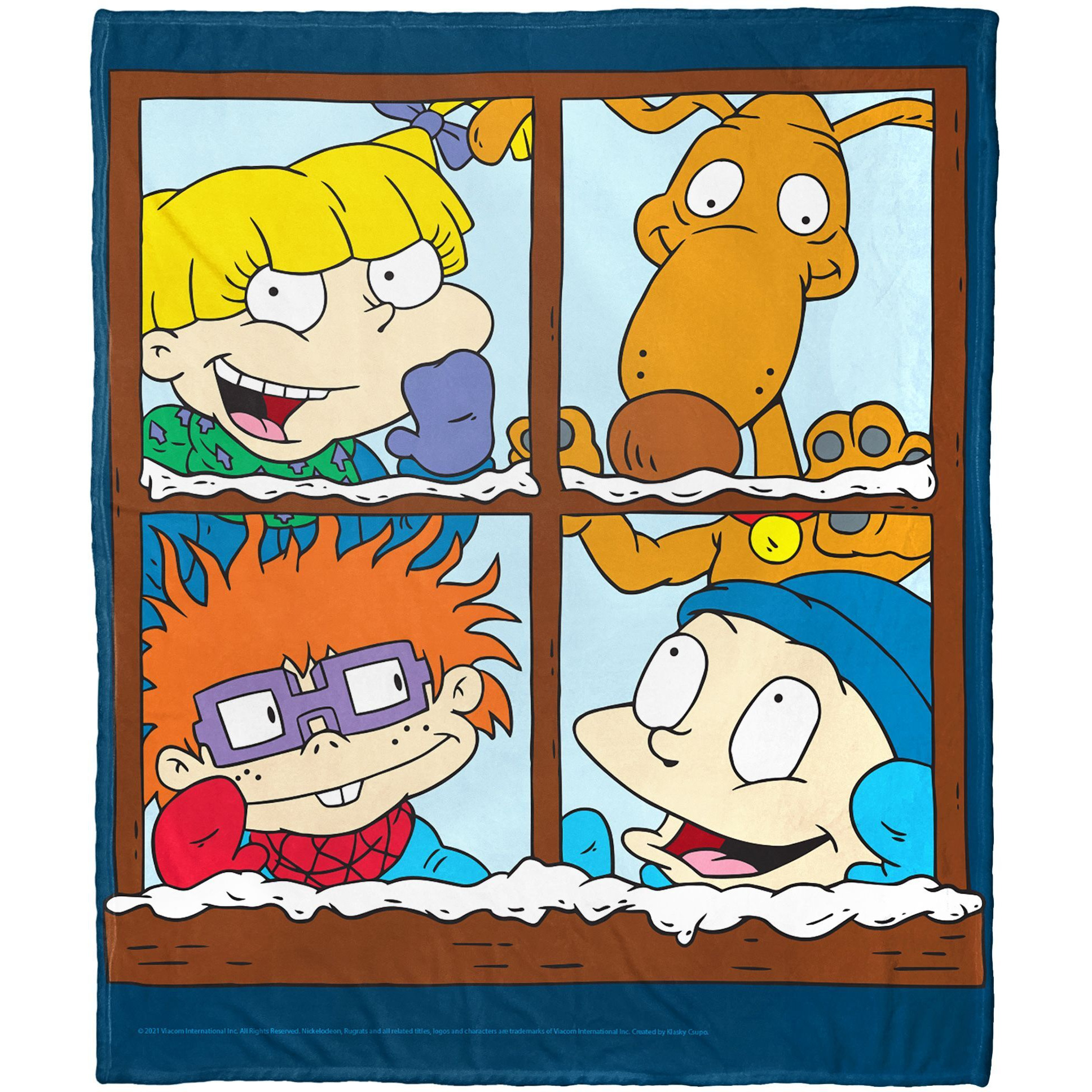 Rugrats, Winter Window Aggretsuko Comics Silk Touch Throw Blanket, 50" x 60"(D0102HARDHY.)