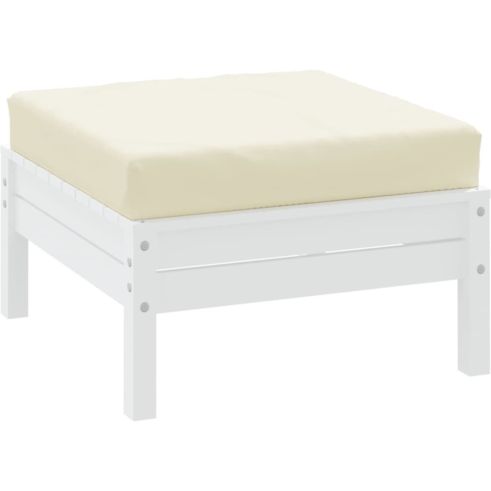 vidaXL Floor Pallet Cushion 23.6&quotx23.6&quotx2.4" Cream Fabric