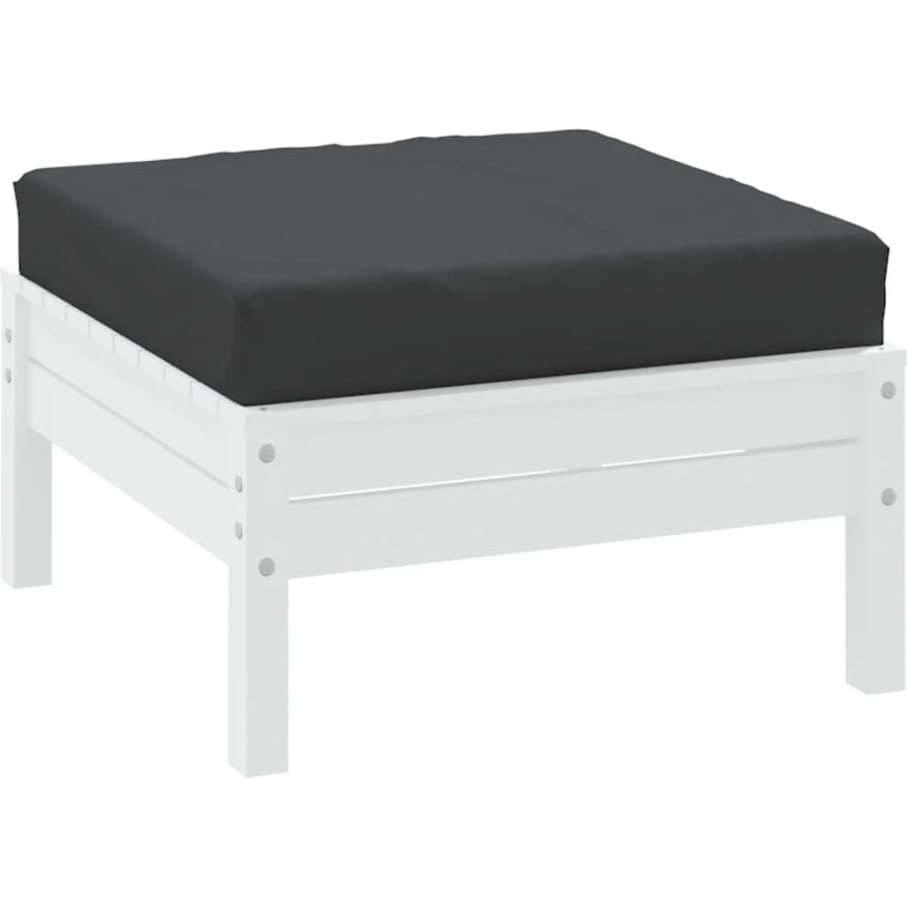 vidaXL Floor Pallet Cushion 23.6&quotx23.6&quotx2.4" Black Fabric