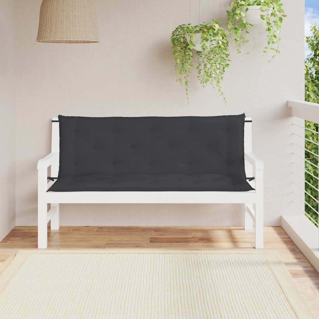 vidaXL Cushion for Swing Chair Black 59.1" Fabric