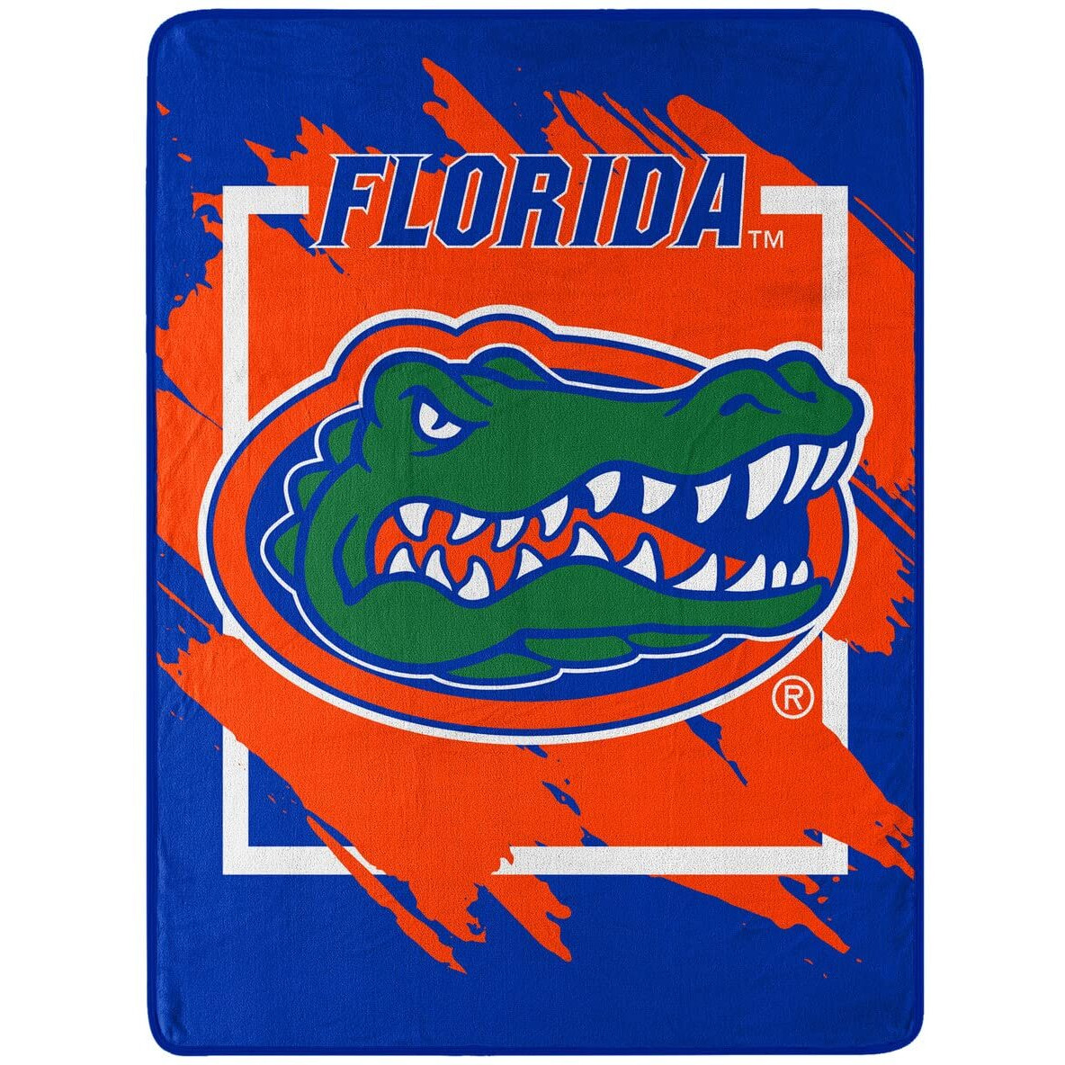 Florida Gators Blanket 46x60 Micro Raschel Dimensional Design Rolled
