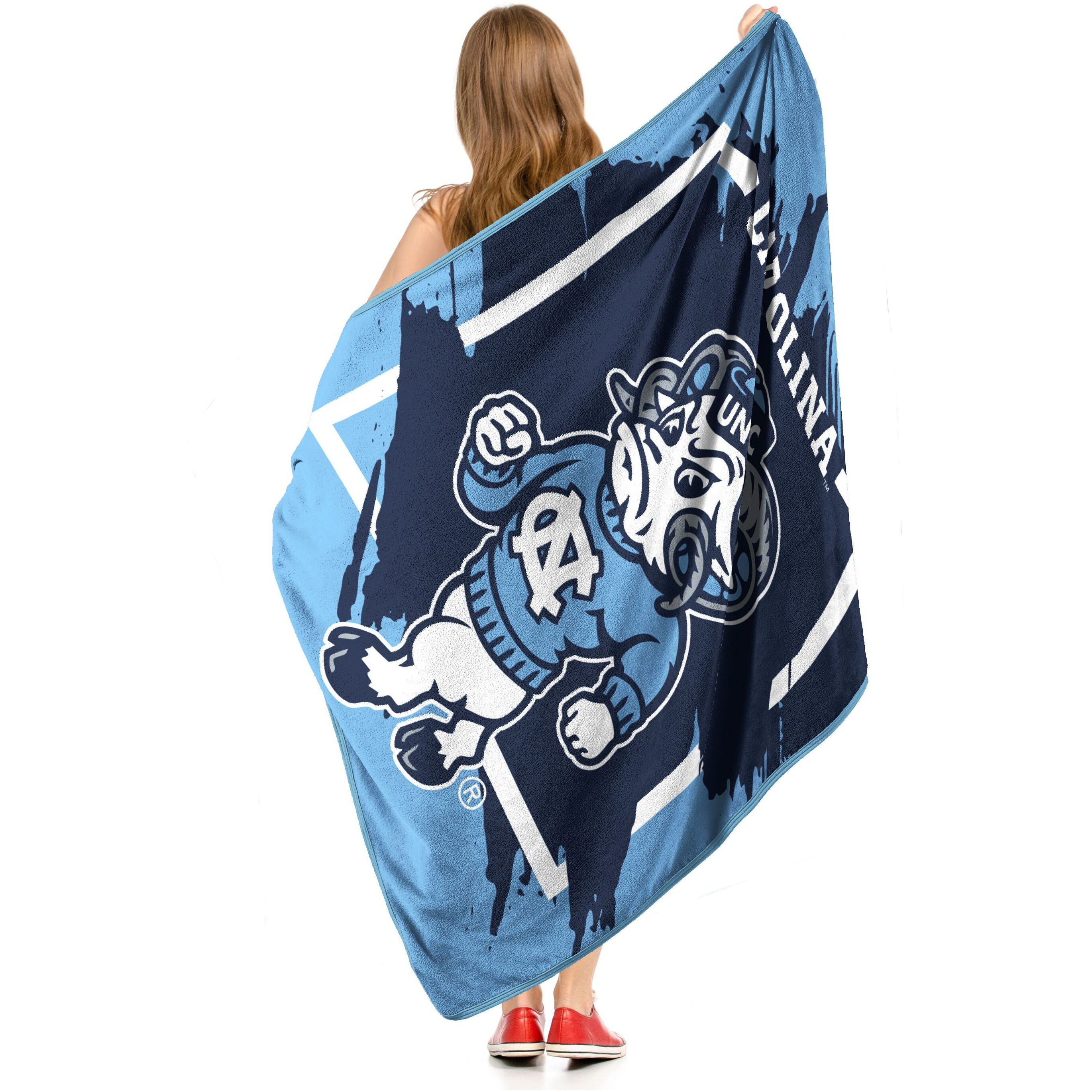 UNc OFFIcIAL NcAA Halftone Micro Raschel Throw Blanket 46 x 60(D0102H942Jg)