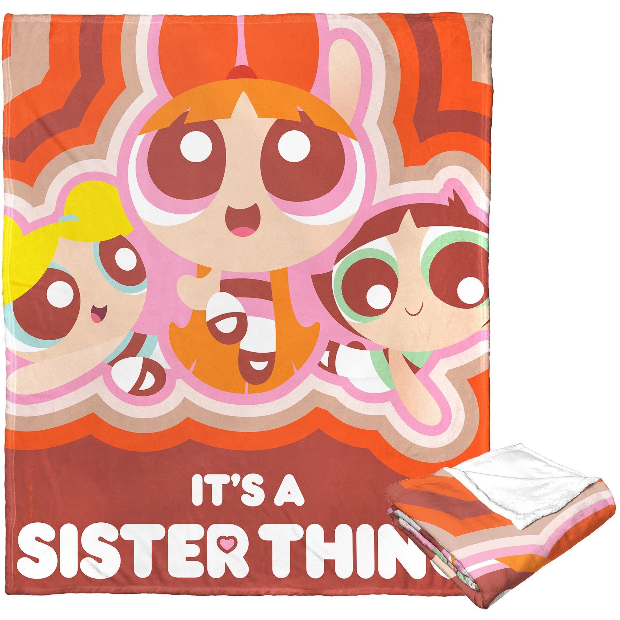 WB  POWERPUFF gIRLS, ITs a sister thing, Silk Touch Throw Blanket, 50x60(D0102H21gAY)