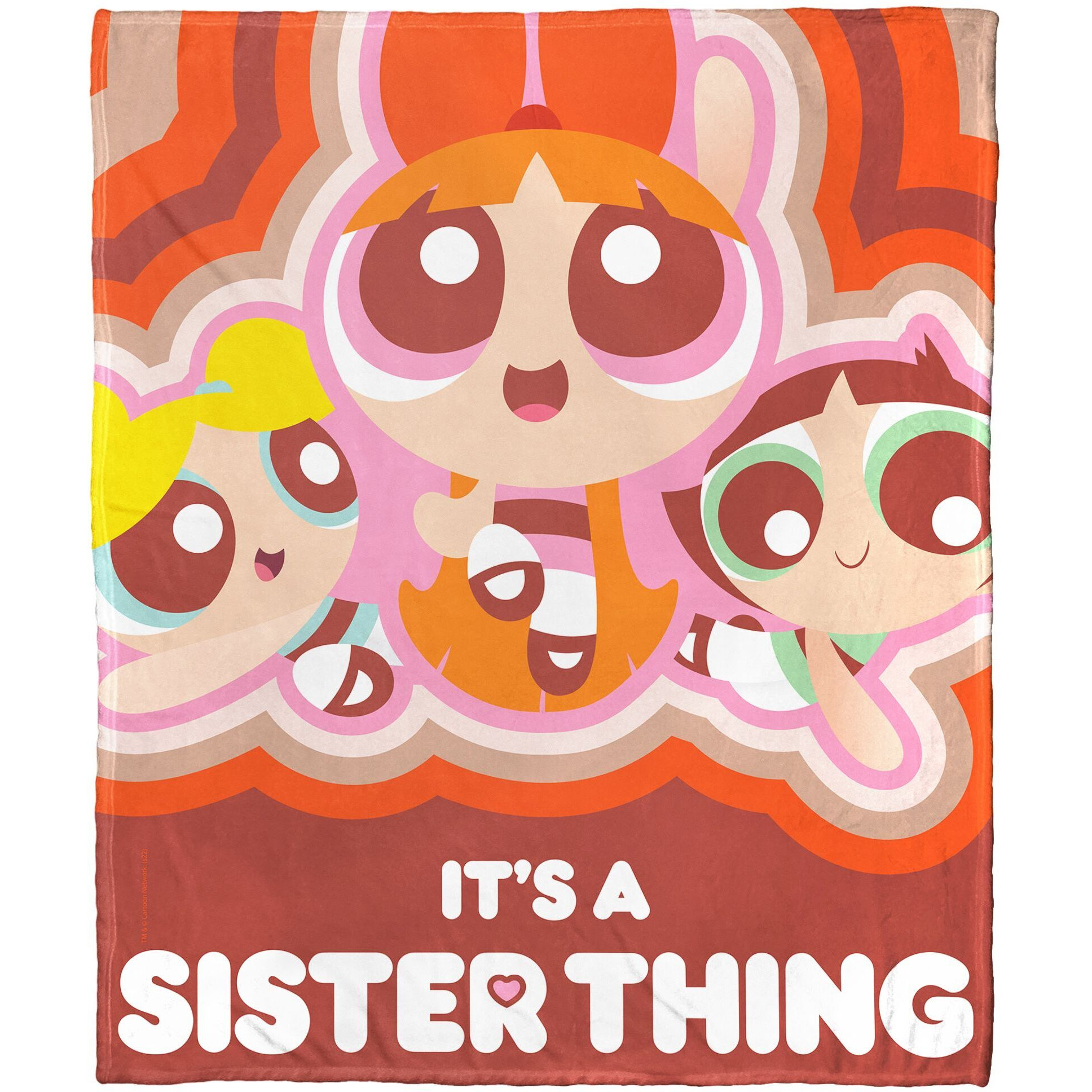 WB  POWERPUFF gIRLS, ITs a sister thing, Silk Touch Throw Blanket, 50x60(D0102H21gAY)