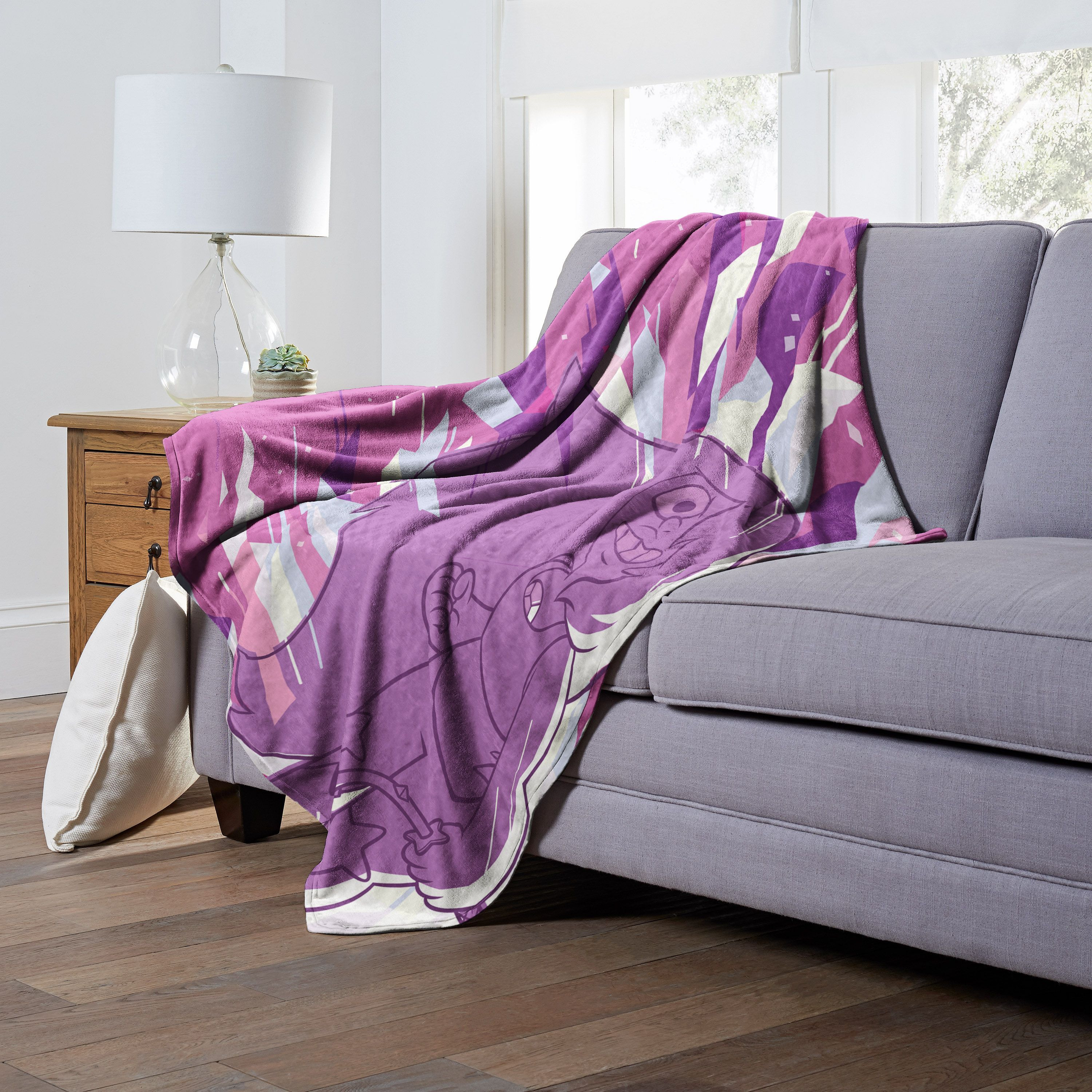 WB  STEVEN UNIVERSE, AMETHYST cRYSTAL BURST, Silk Touch Throw Blanket, 50x60(D0102H212I7)