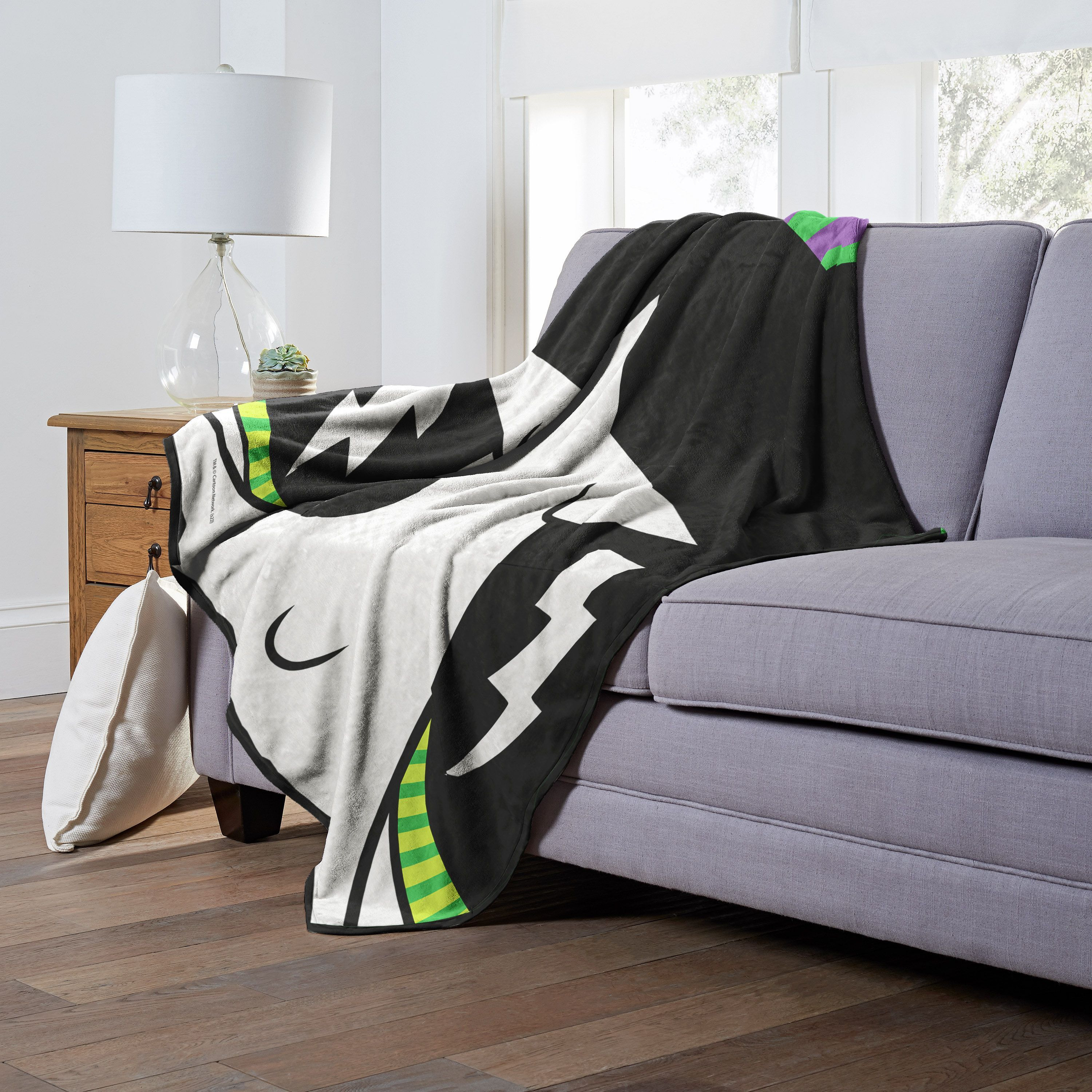 WB  POWERPUFF gIRLS, Buttercup Lightning eyes, Silk Touch Throw Blanket, 50x60(D0102H21gIW)