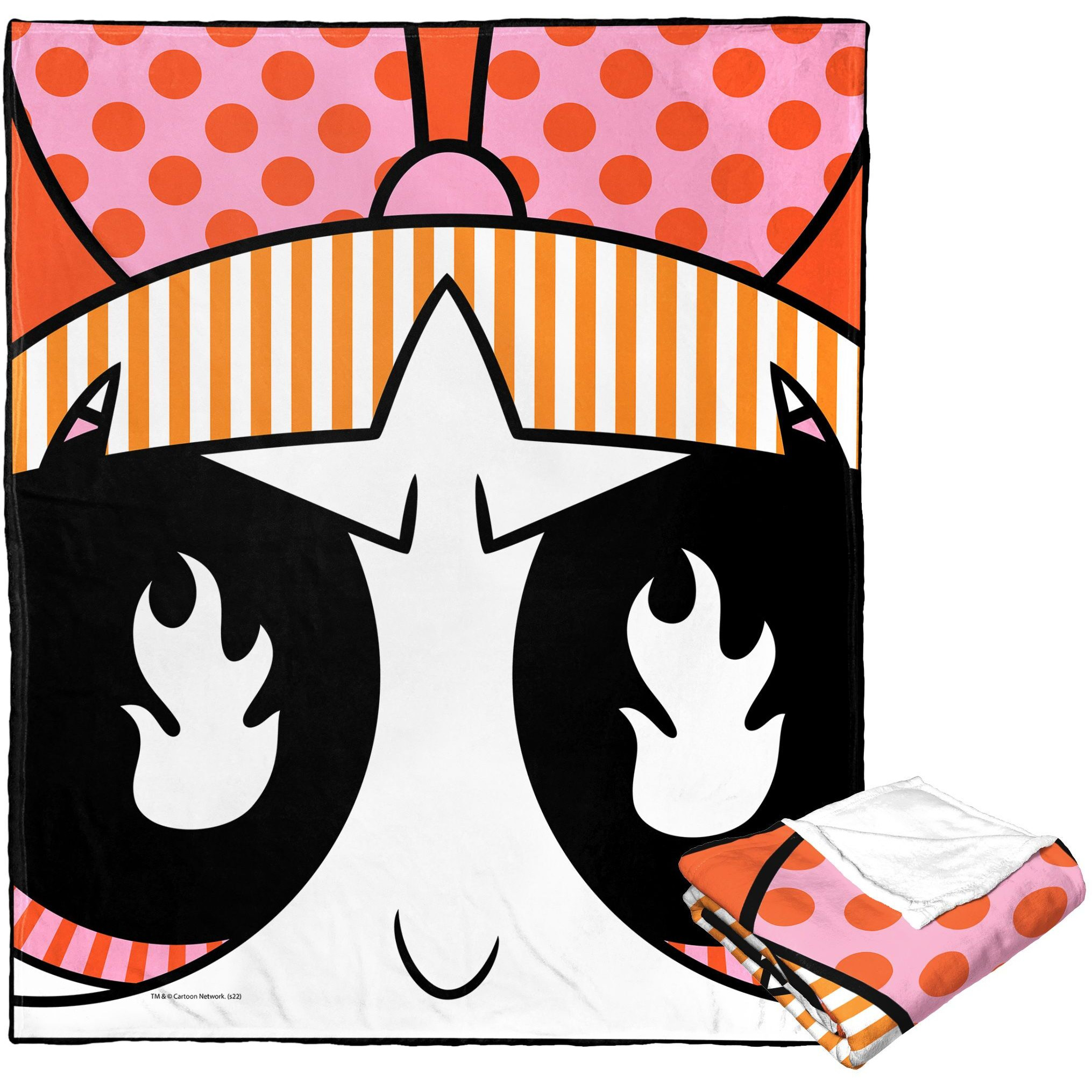 WB  POWERPUFF gIRLS, Blossom Fiirey Eyes, Silk Touch Throw Blanket, 50x60(D0102H21gRW)