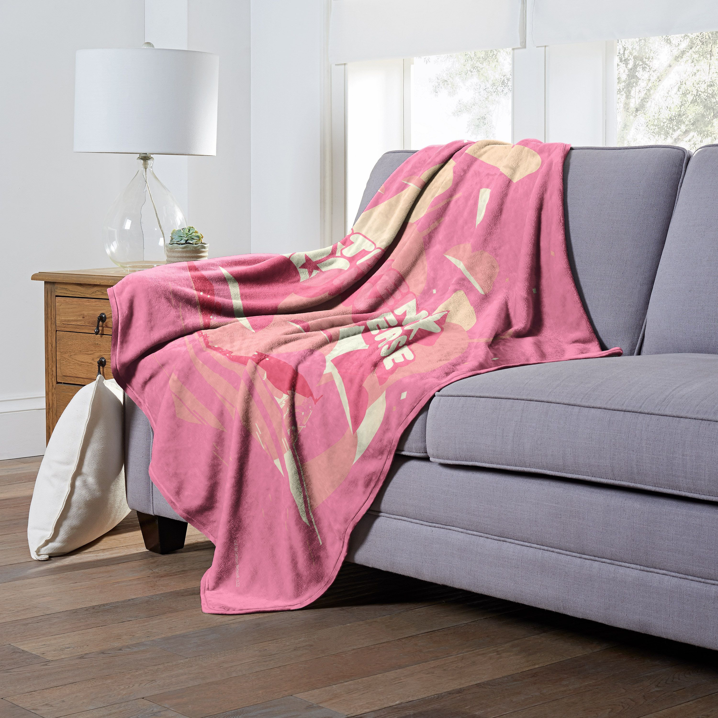 WB  STEVEN UNIVERSE, PINK LOgO, Silk Touch Throw Blanket, 50x60(D0102H2125A)