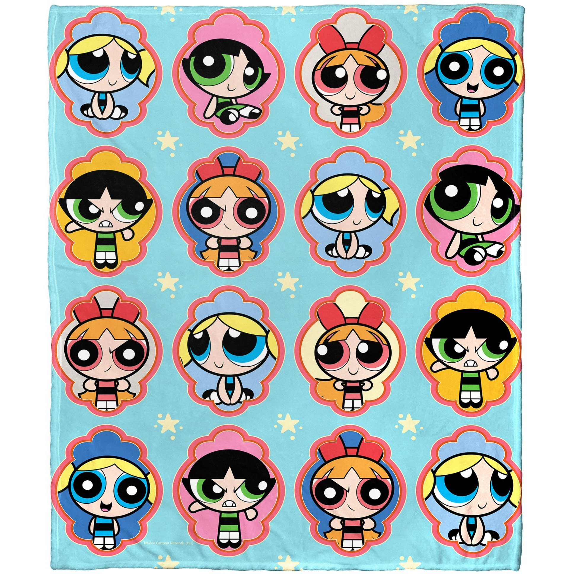 WB  POWERPUFF gIRLS, classic Expressions, Silk Touch Throw Blanket, 50x60(D0102H21gXg)
