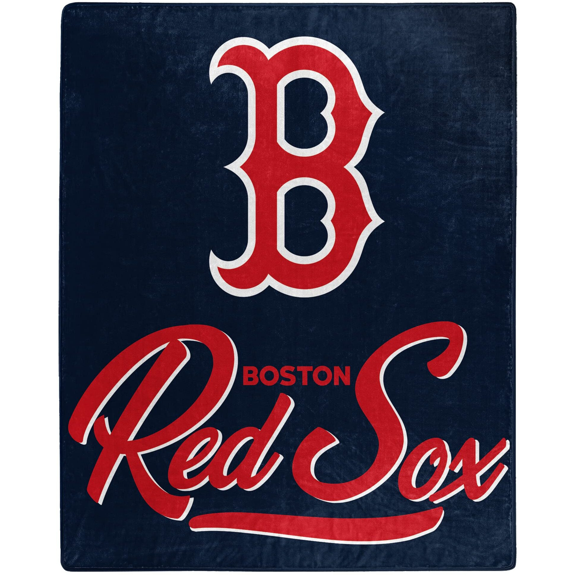 Red Sox OFFIcIAL MLB Signature Raschel Throw Blanket 50 x 60(D0102H94B17)
