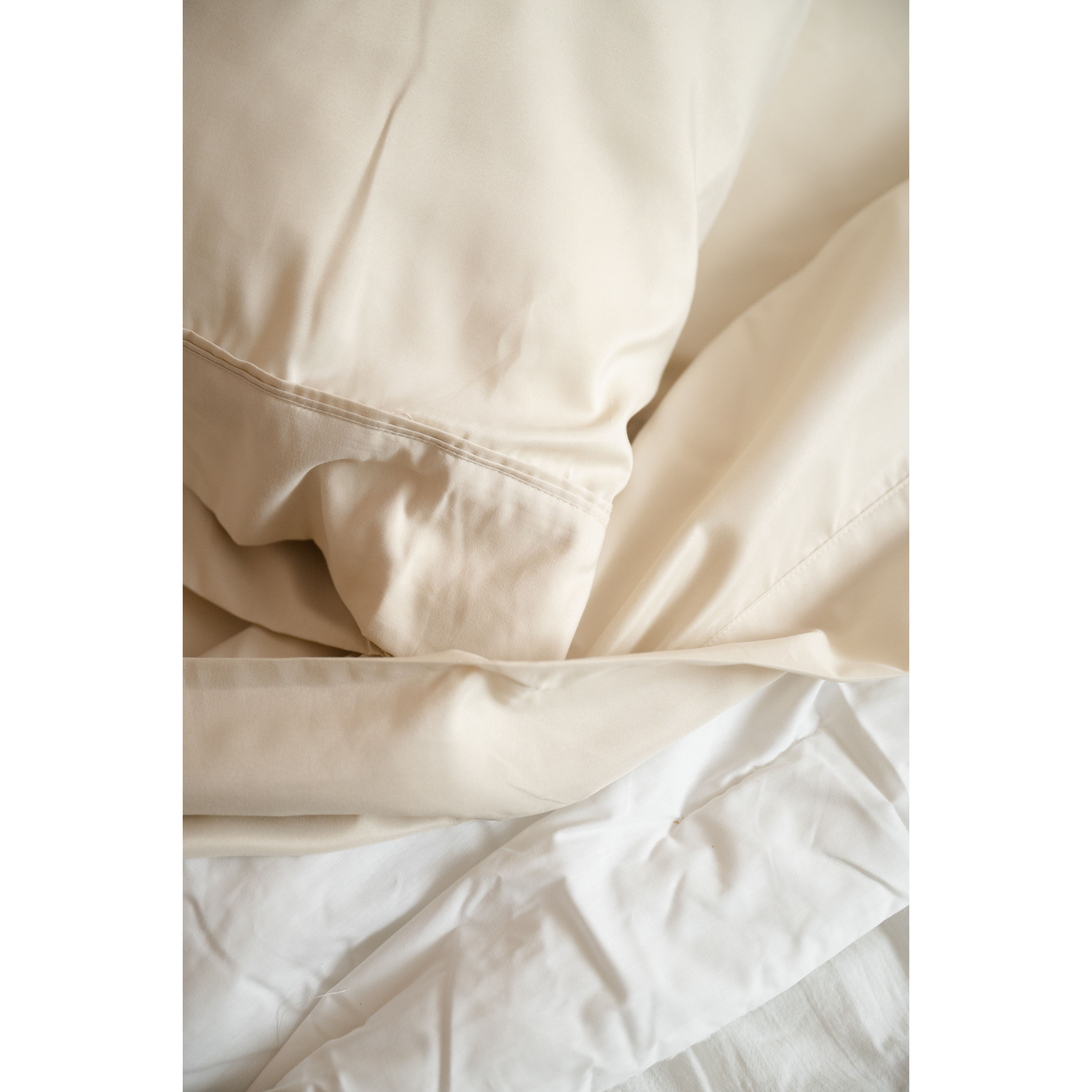 Omne Sleep 4-Piece cream Brushed Microfiber Queen Hypoallergenic Sheet Set(D0102H71H8X)