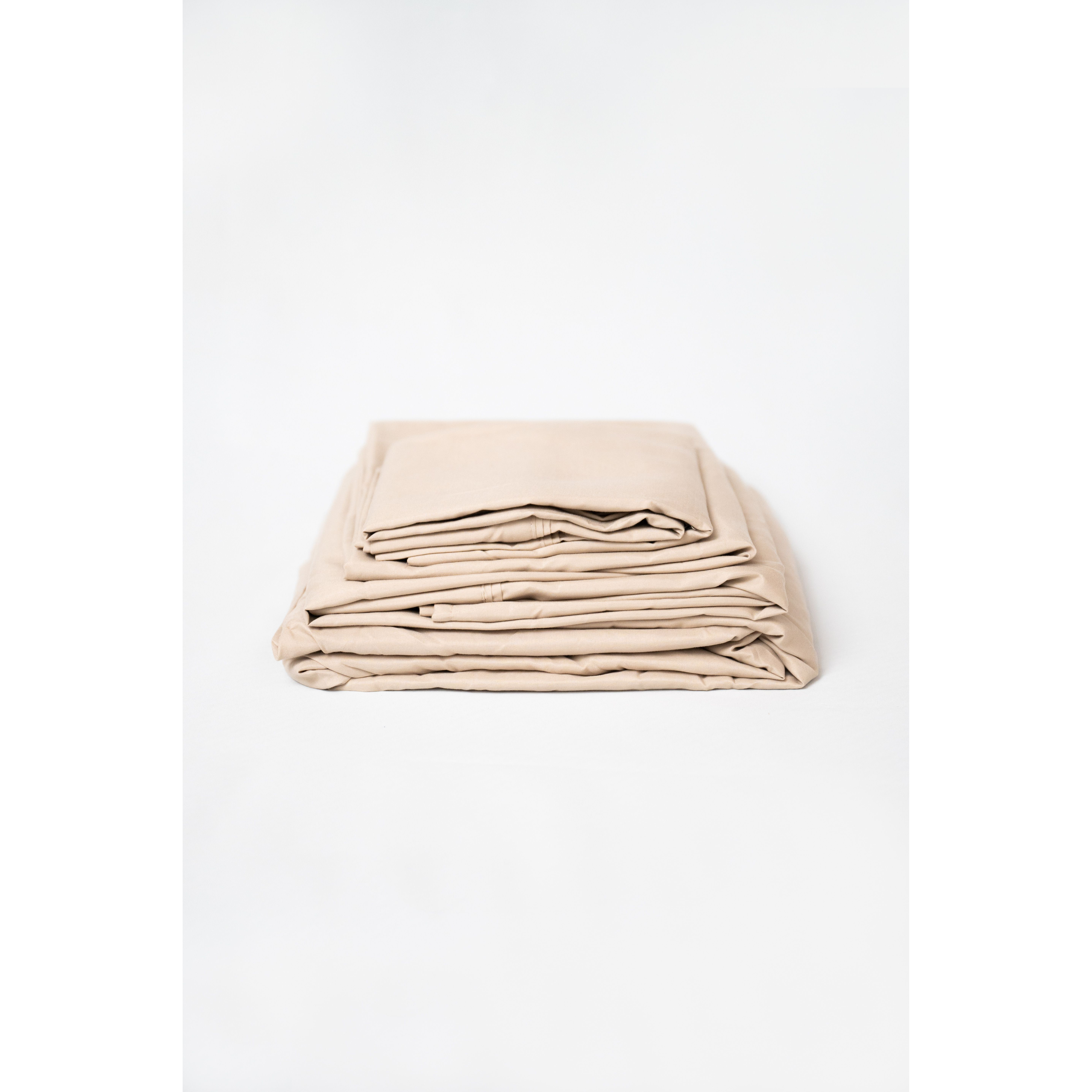 Omne Sleep 4-Piece Khaki Brushed Microfiber Queen Hypoallergenic Sheet Set(D0102H7BAT8)