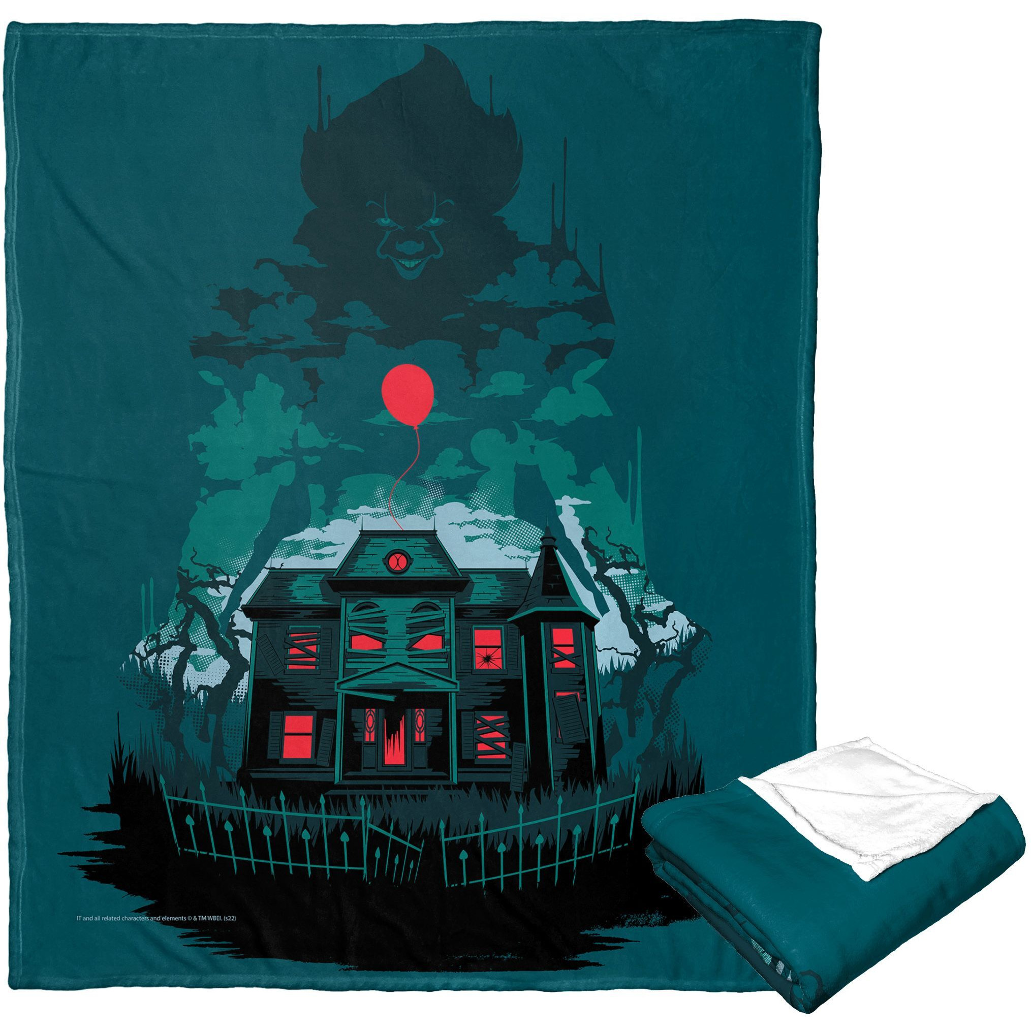 IT 2 Silk Touch Throw Blanket, 50 x 60, House of Fears(D0102H21g27)