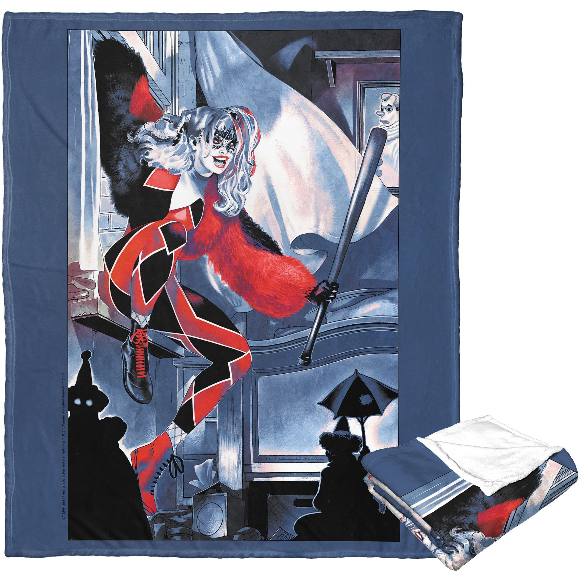 Dc comics Batman Silk Touch Throw Blanket, 50 x 60, Breaking glass(D0102H21QPU)