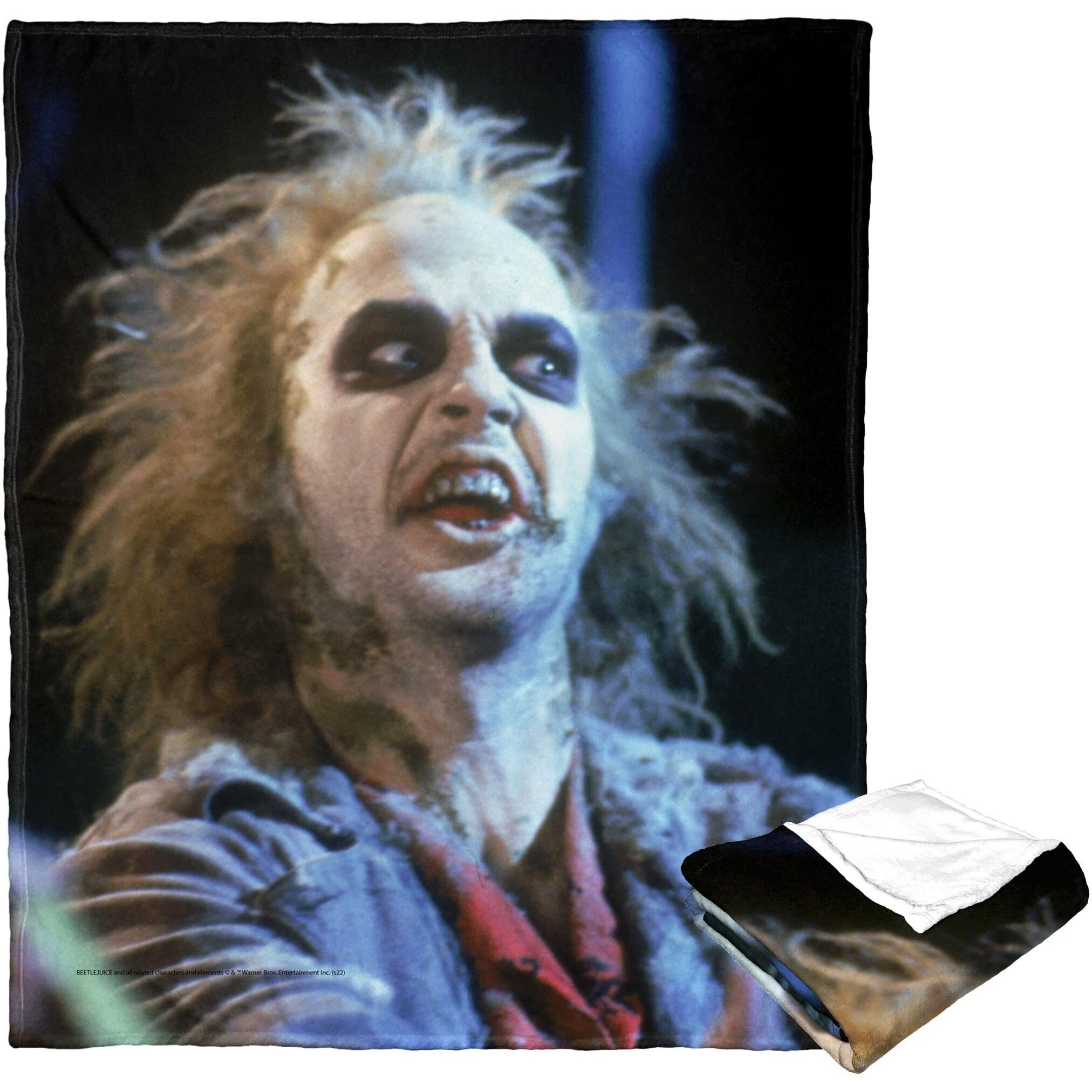Beetlejuice Silk Touch Throw Blanket, 50 x 60, ghost with the Most(D0102H21gDU)