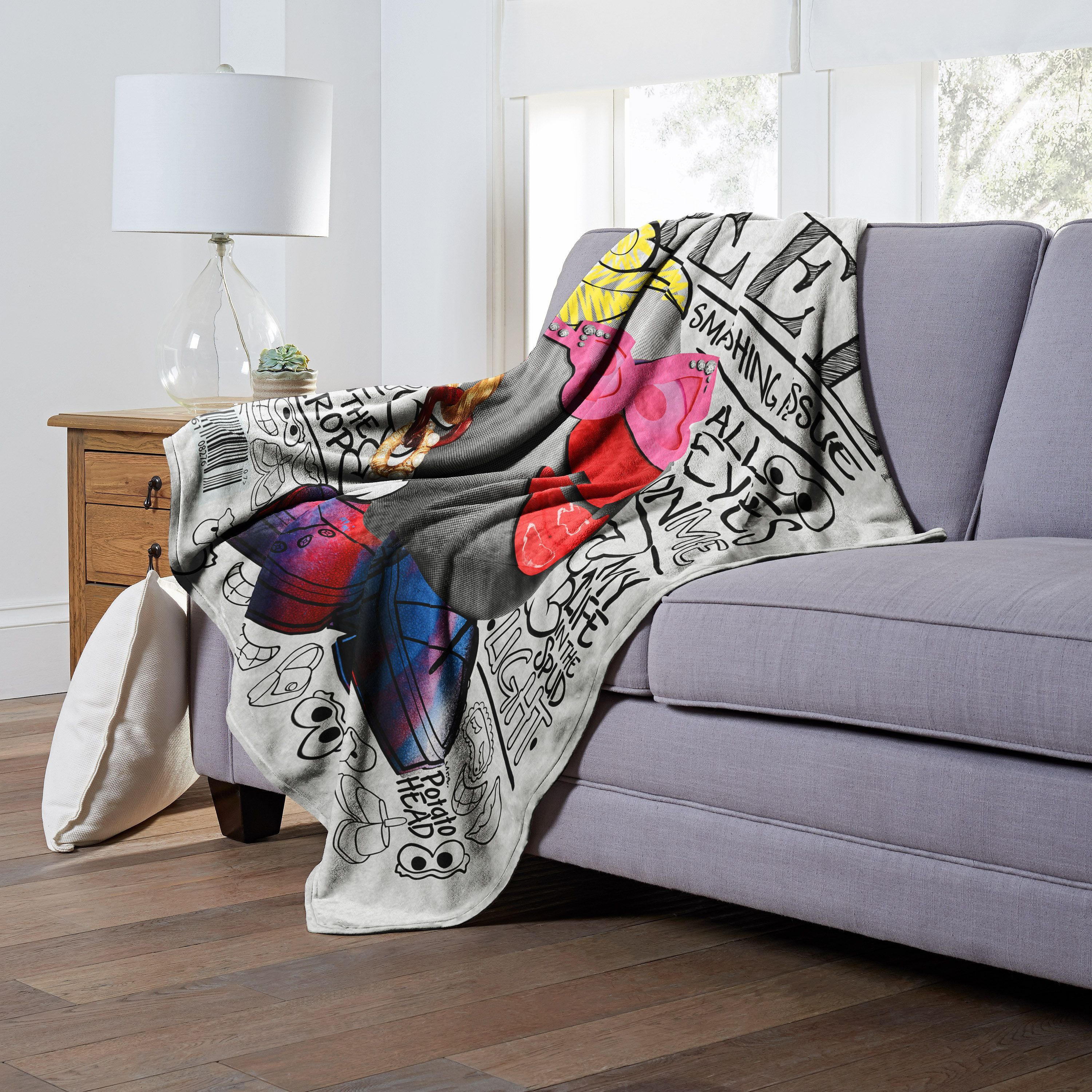 Hasbro Potato Head Silk Touch Throw Blanket, 50 x 60, Potato Appeal Magazine(D0102H21LXU)