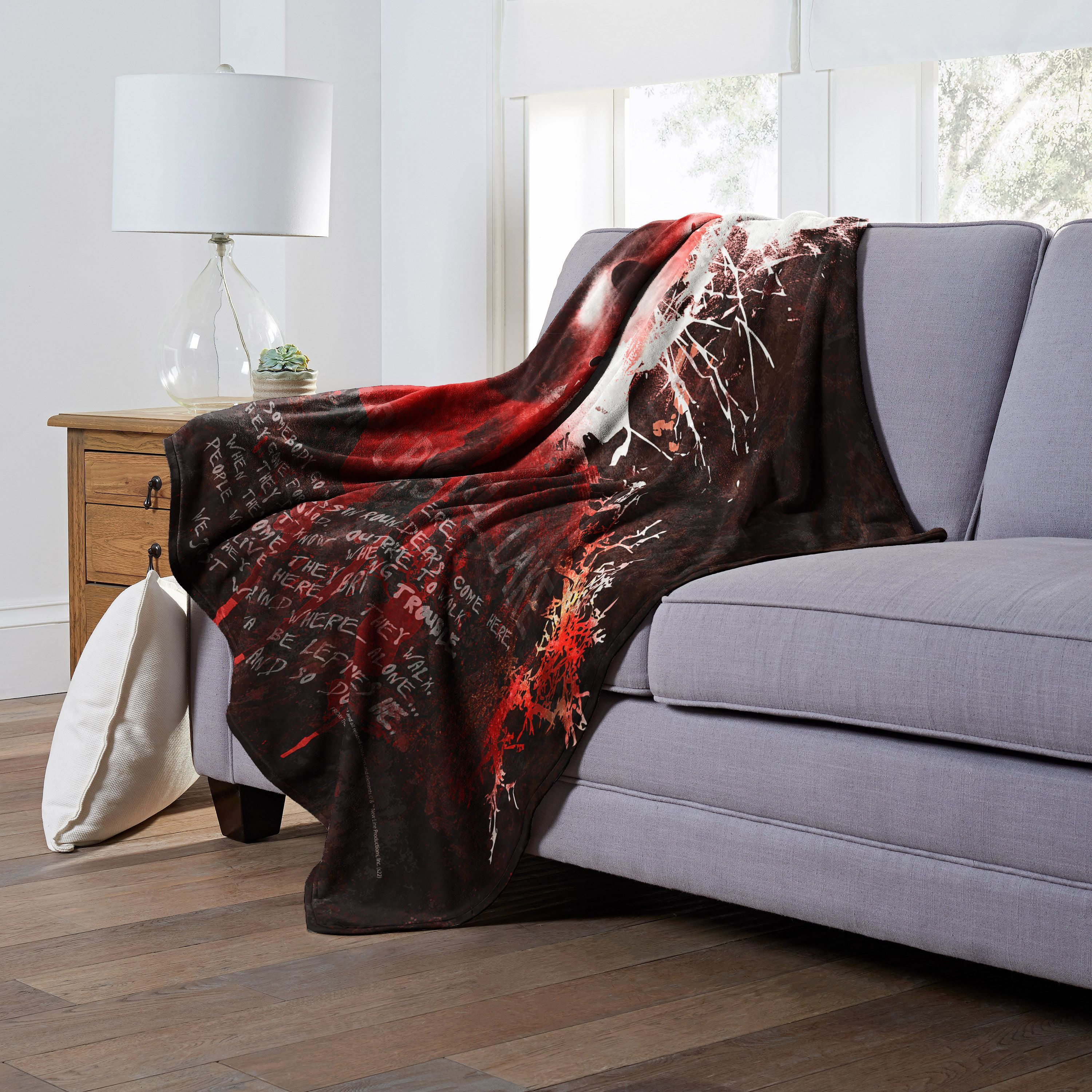 Friday the 13th Silk Touch Throw Blanket, 50 x 60, The Killer of camp crystal Lake(D0102H21g0Y)