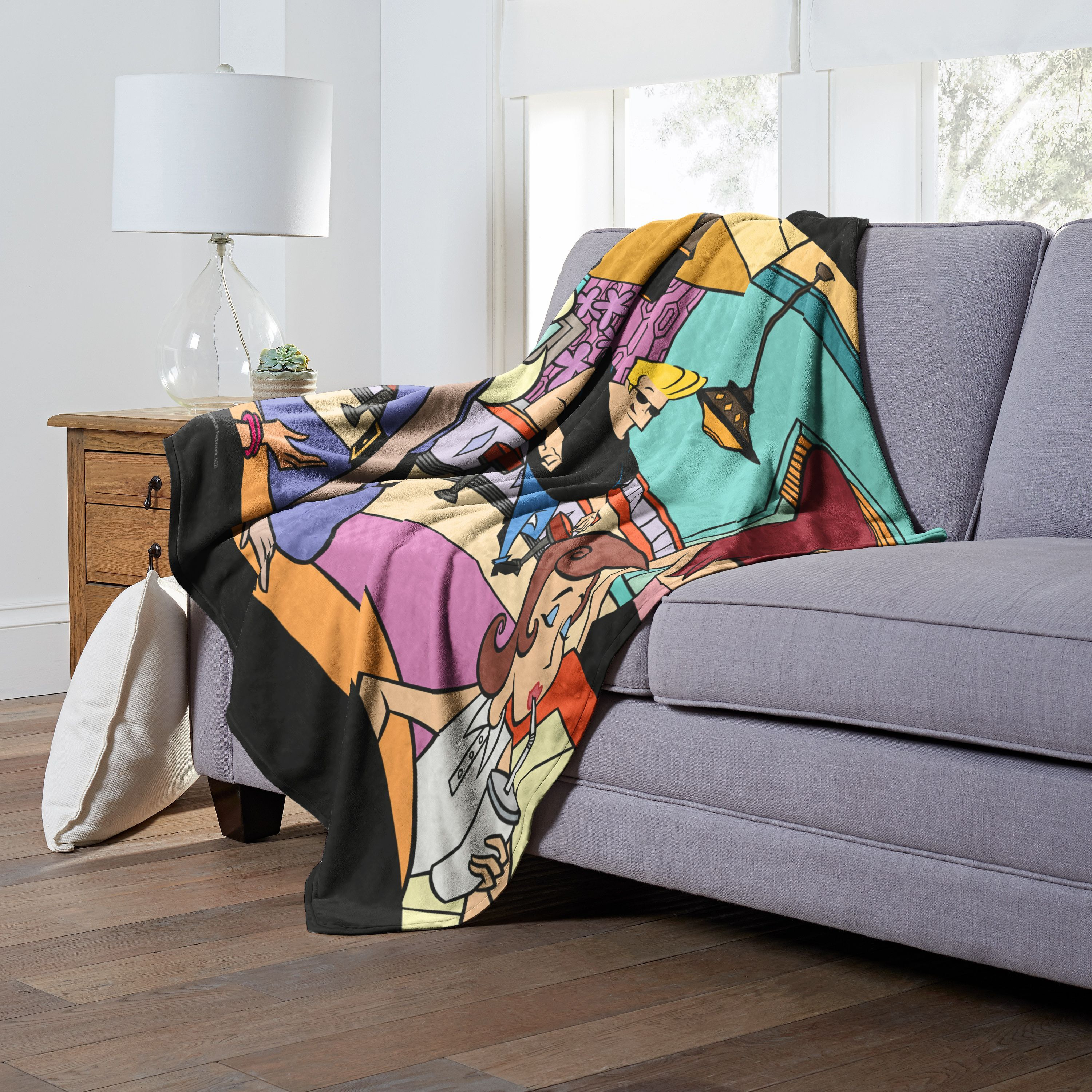 cartoon Networks Johnny Bravo Silk Touch Throw Blanket, 50 x 60, Reliable with the Ladies(D0102H21QgU)