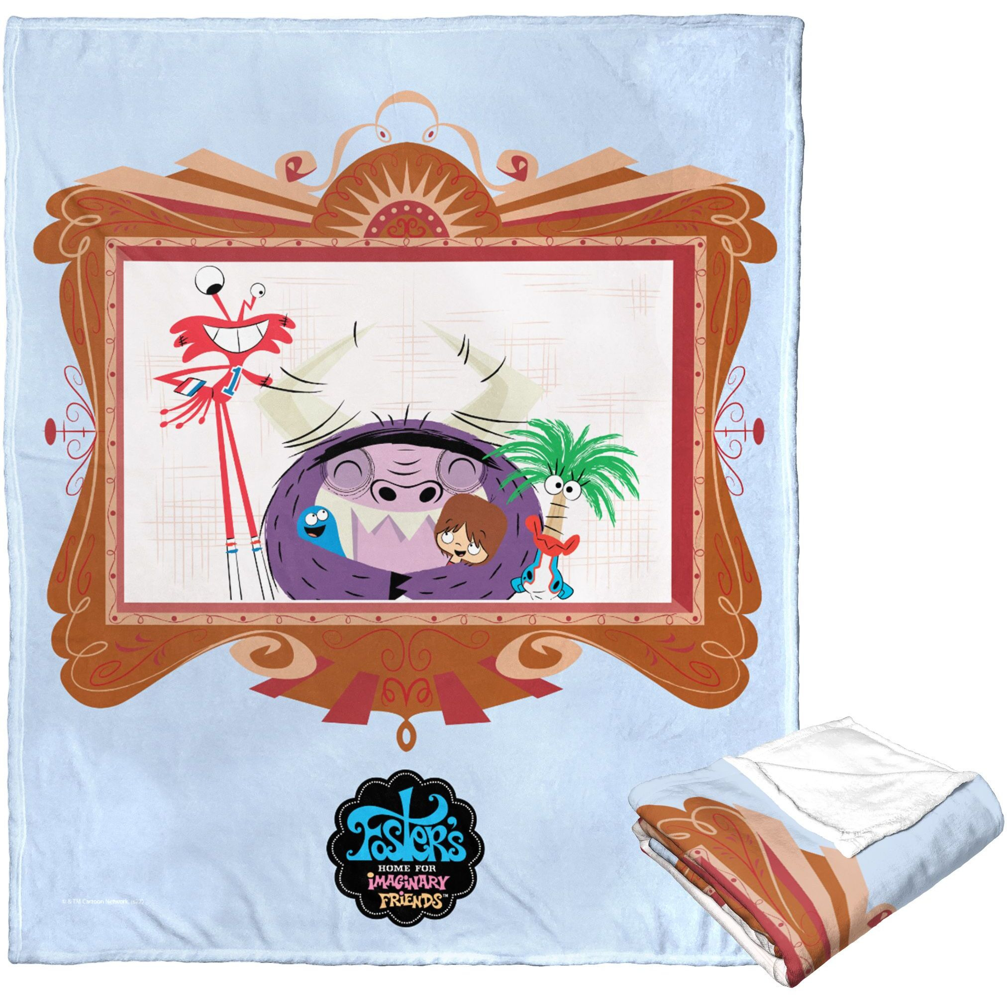 cartoon Networks Fosters Home for Imaginary Friends Silk Touch Throw Blanket, 50 x 60, Picture Perfect(D0102H21Q0W)