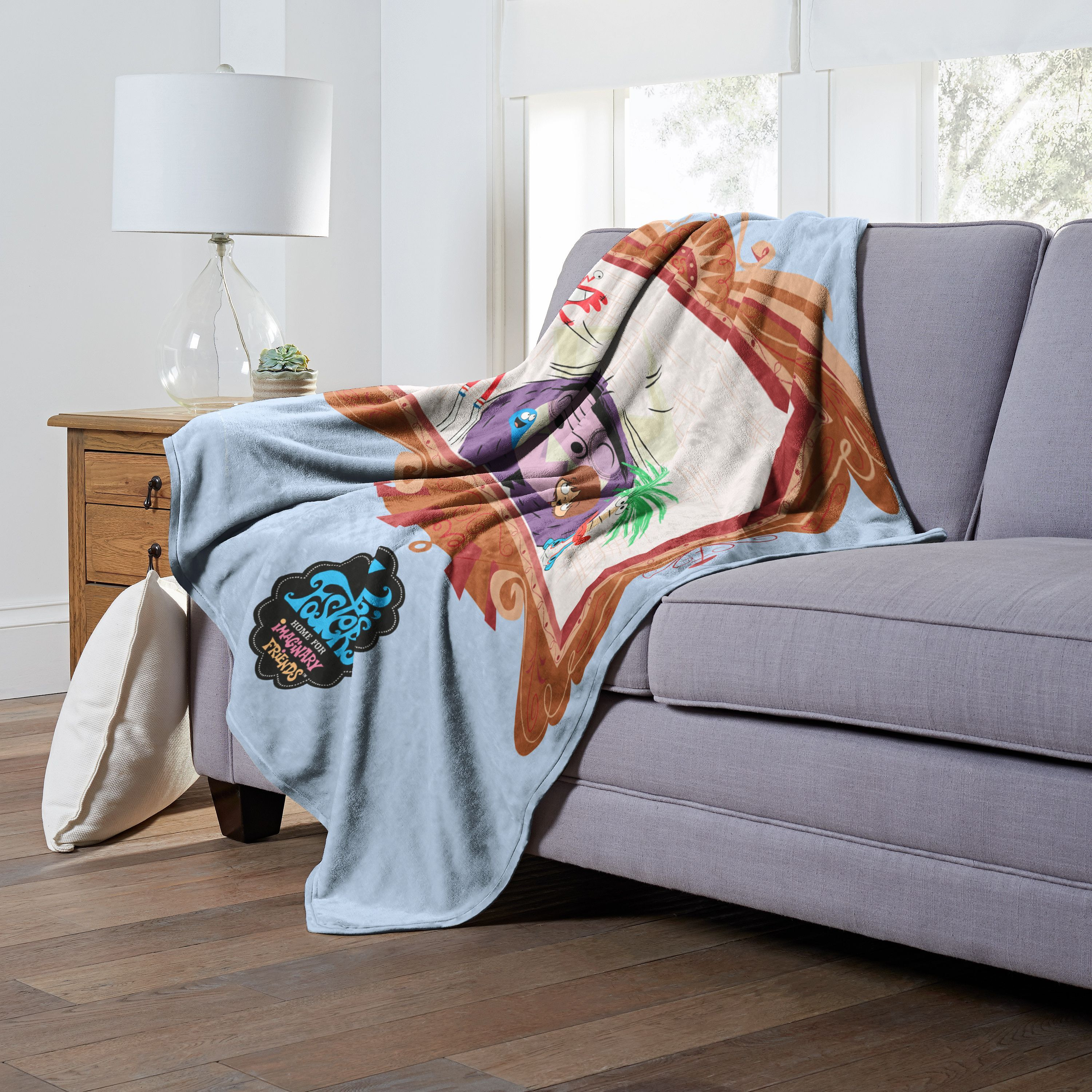 cartoon Networks Fosters Home for Imaginary Friends Silk Touch Throw Blanket, 50 x 60, Picture Perfect(D0102H21Q0W)