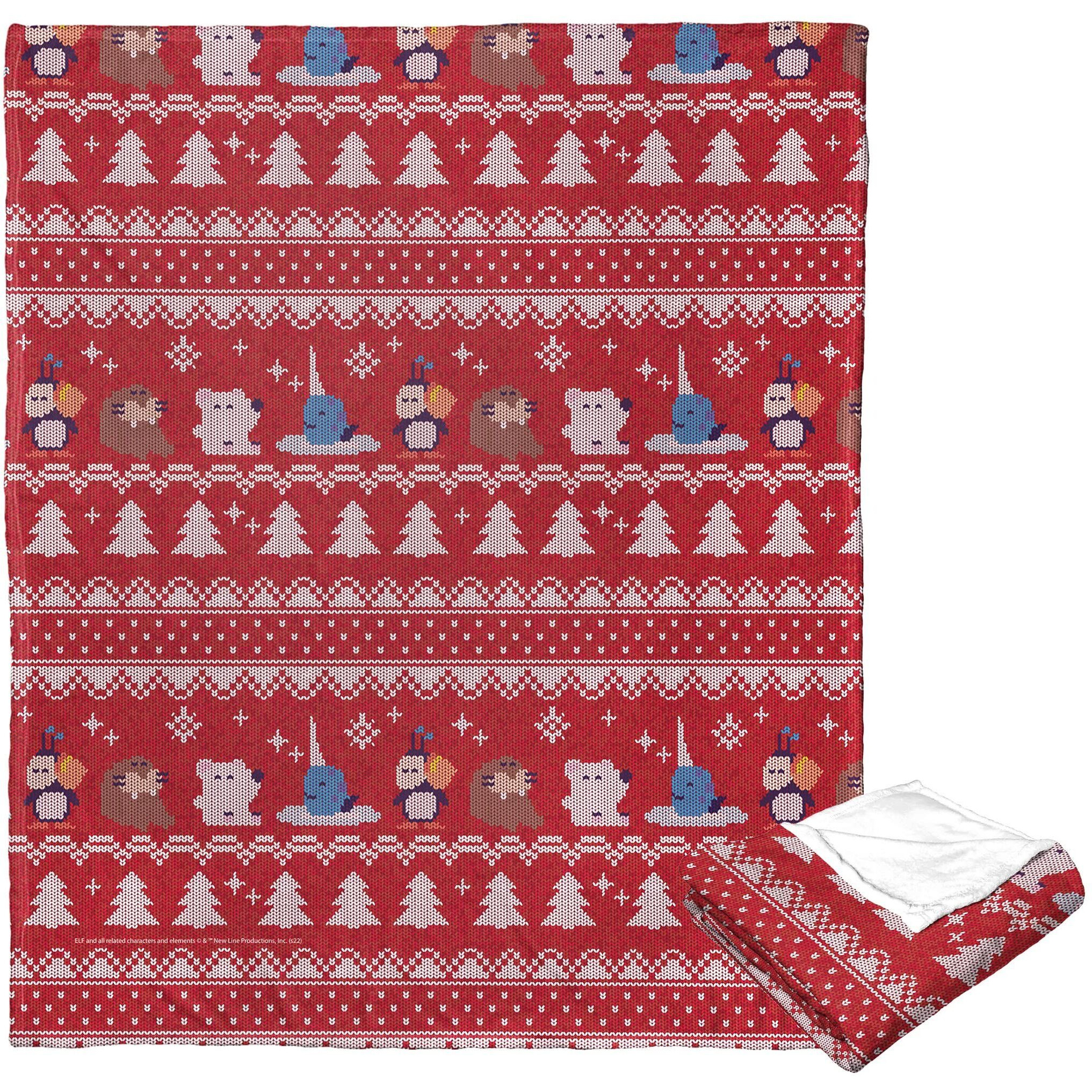 Elf Silk Touch Throw Blanket, 50 x 60, cozy Arctic Friends(D0102H21LSV)