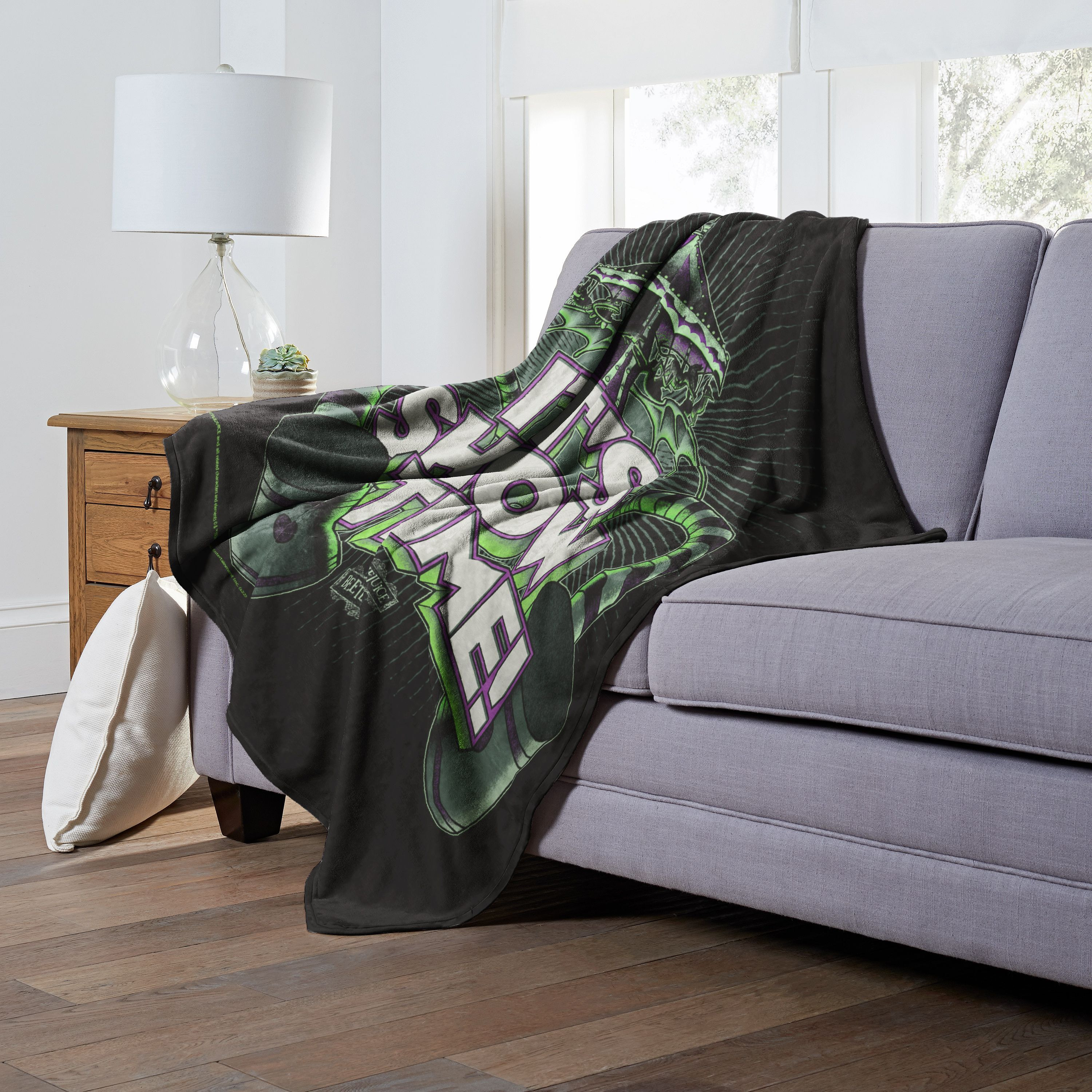 Beetlejuice Silk Touch Throw Blanket, 50 x 60, Showtime(D0102H21gMW)