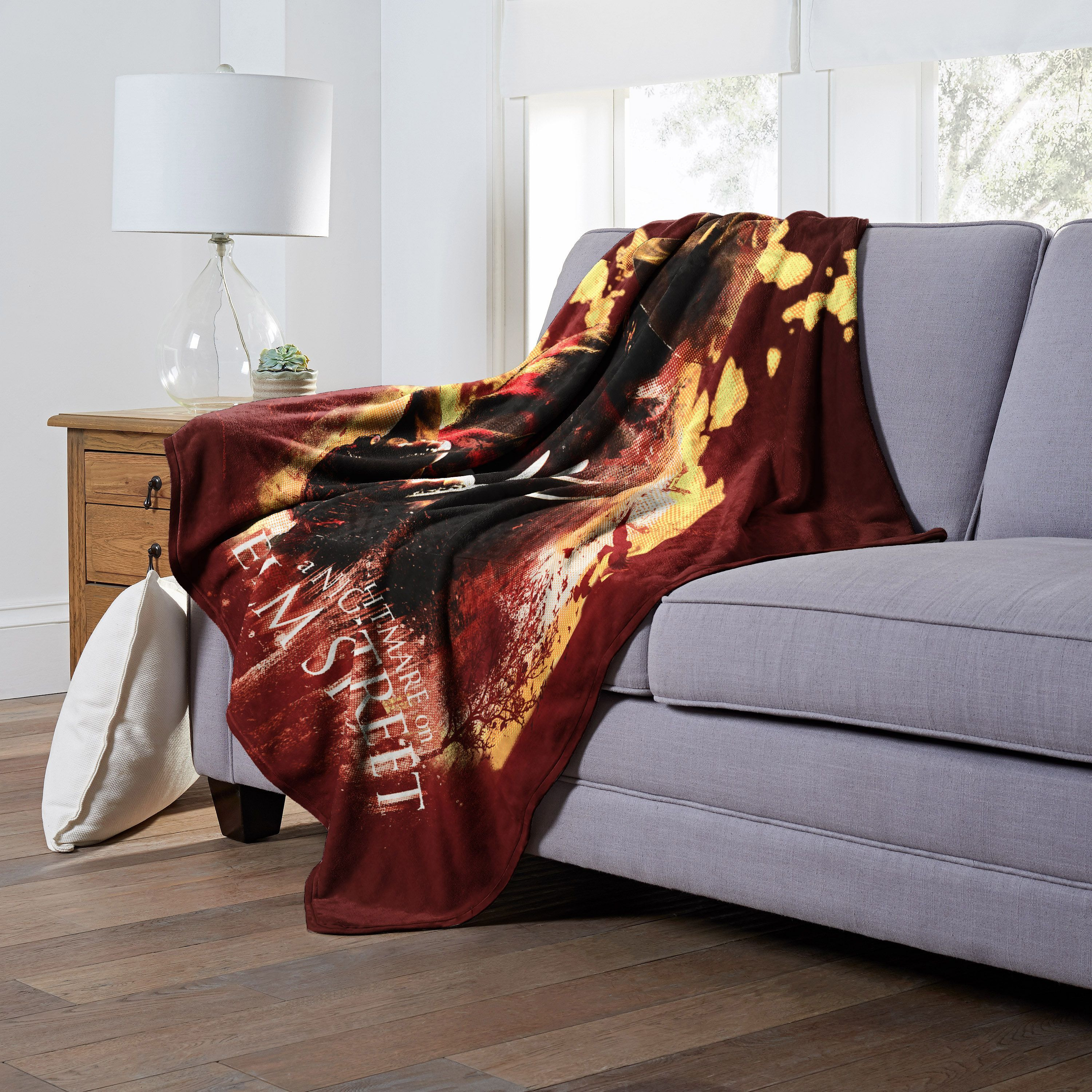 A Nightmare on Elm Street Silk Touch Throw Blanket, 50 x 60, Into the Flames(D0102H21gZU)