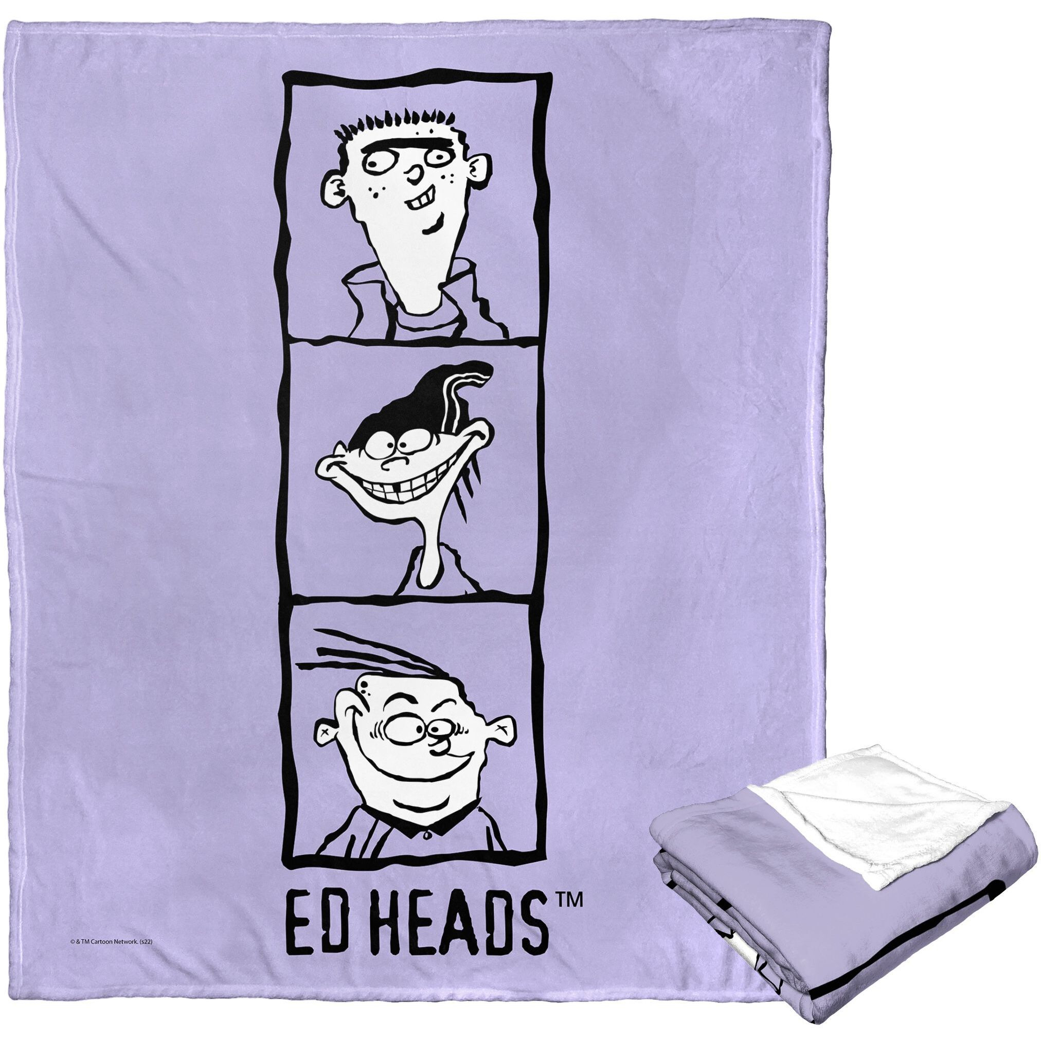 cartoon Networks Ed Edd n Eddy Silk Touch Throw Blanket, 50 x 60, Ed Heads(D0102H21QLU)