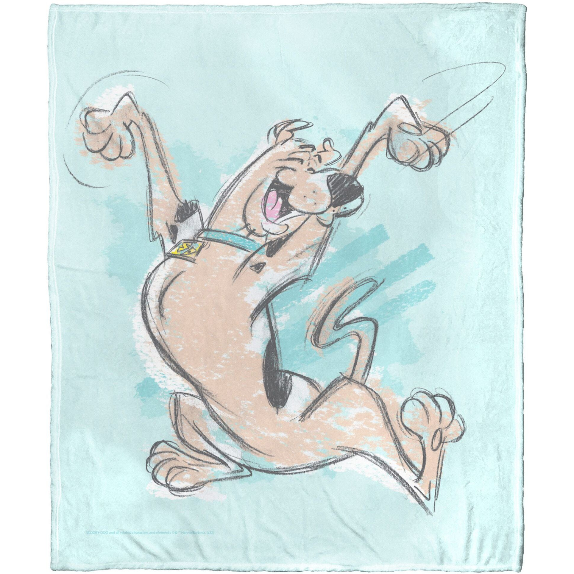 Warner Bros Scooby-Doo Silk Touch Throw Blanket, 50 x 60, Joyful Scooby(D0102H21gHV)